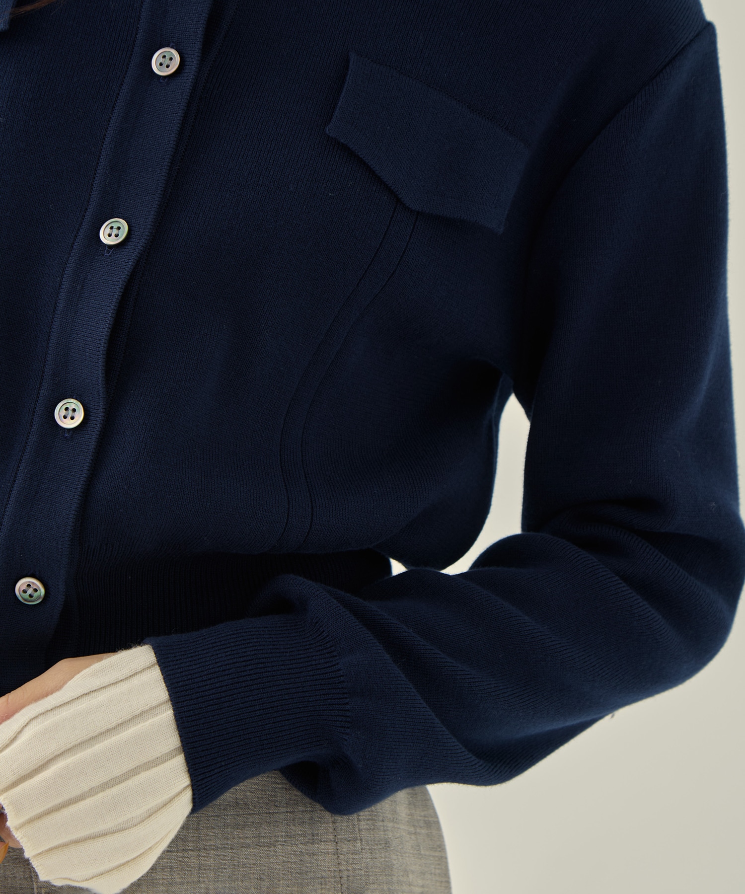 POCKET KNIT CARDIGAN STUDIOUS