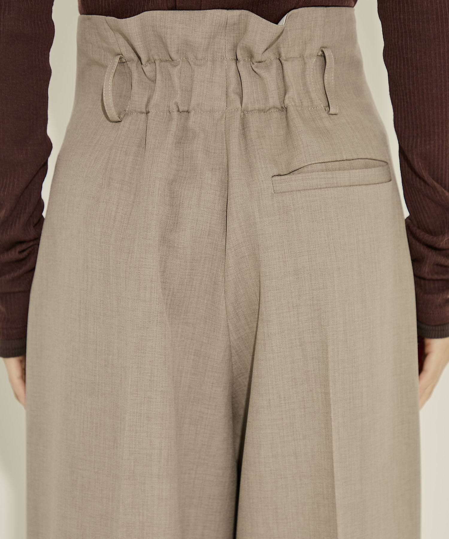 Wide Double Hem Trousers STUDIOUS