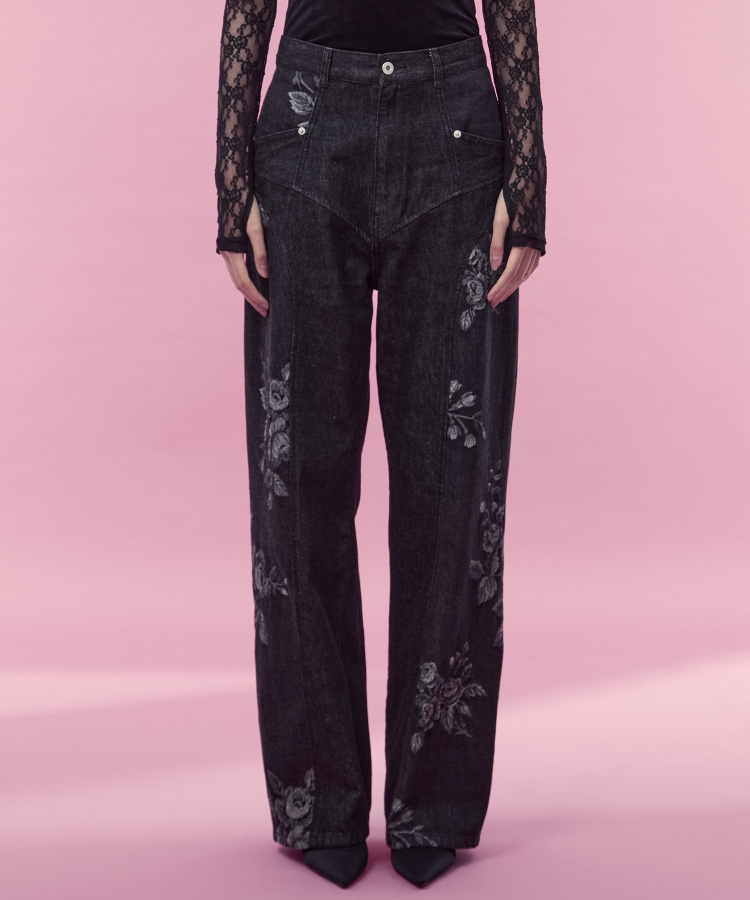 別注 ROSE DENIM PANTS FETICO
