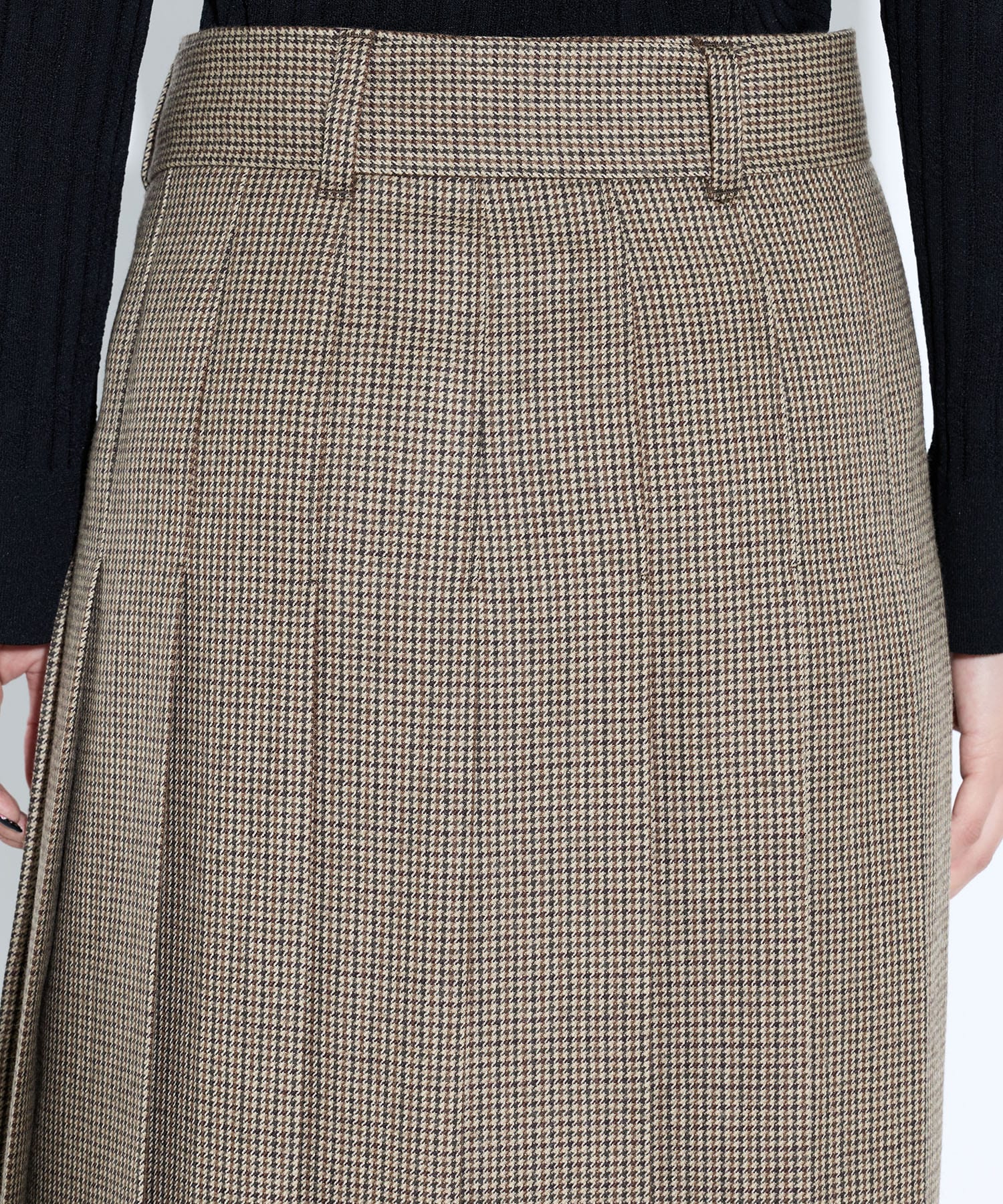 Wool check skirt TOGA