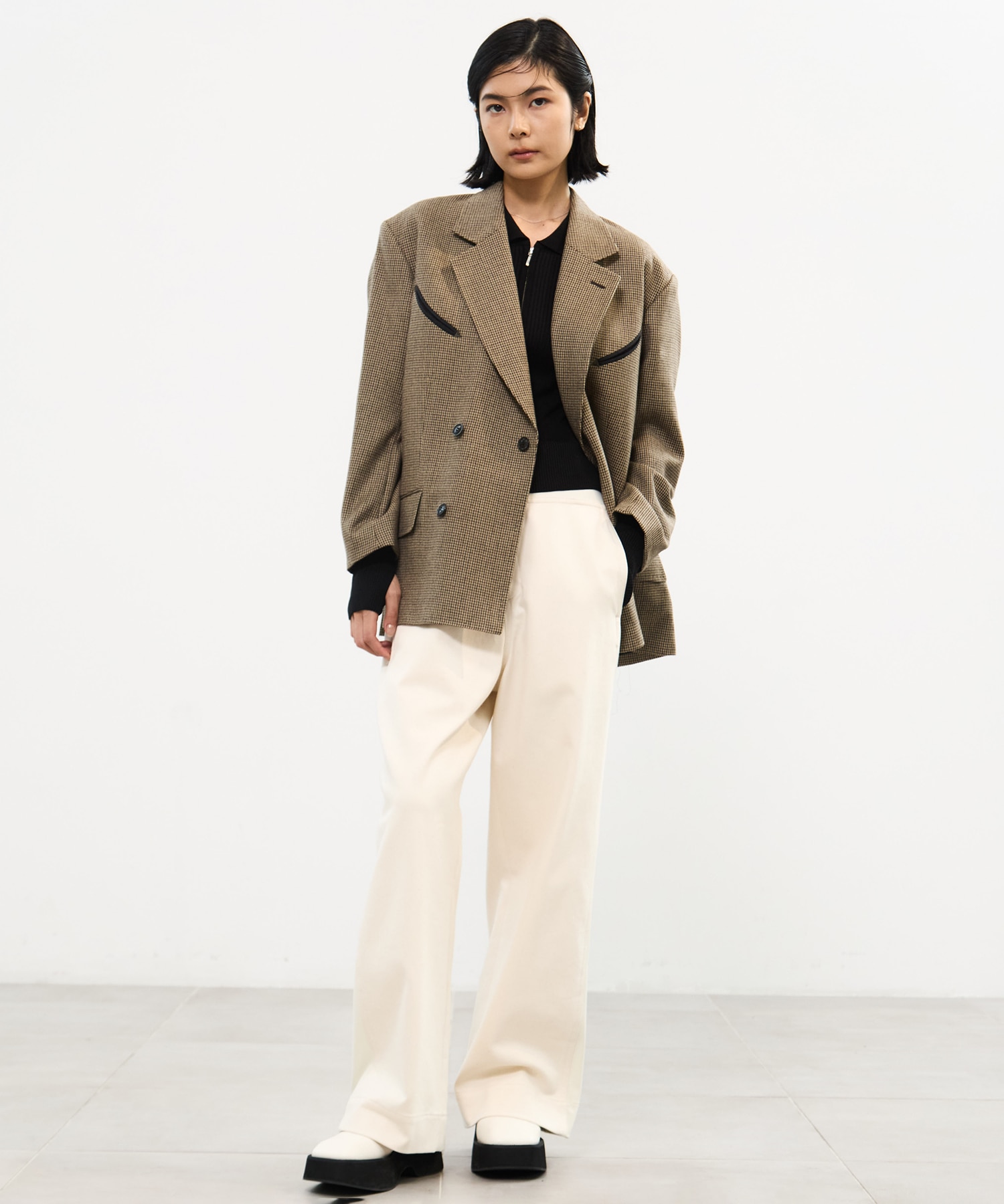 Wool check jacket TOGA