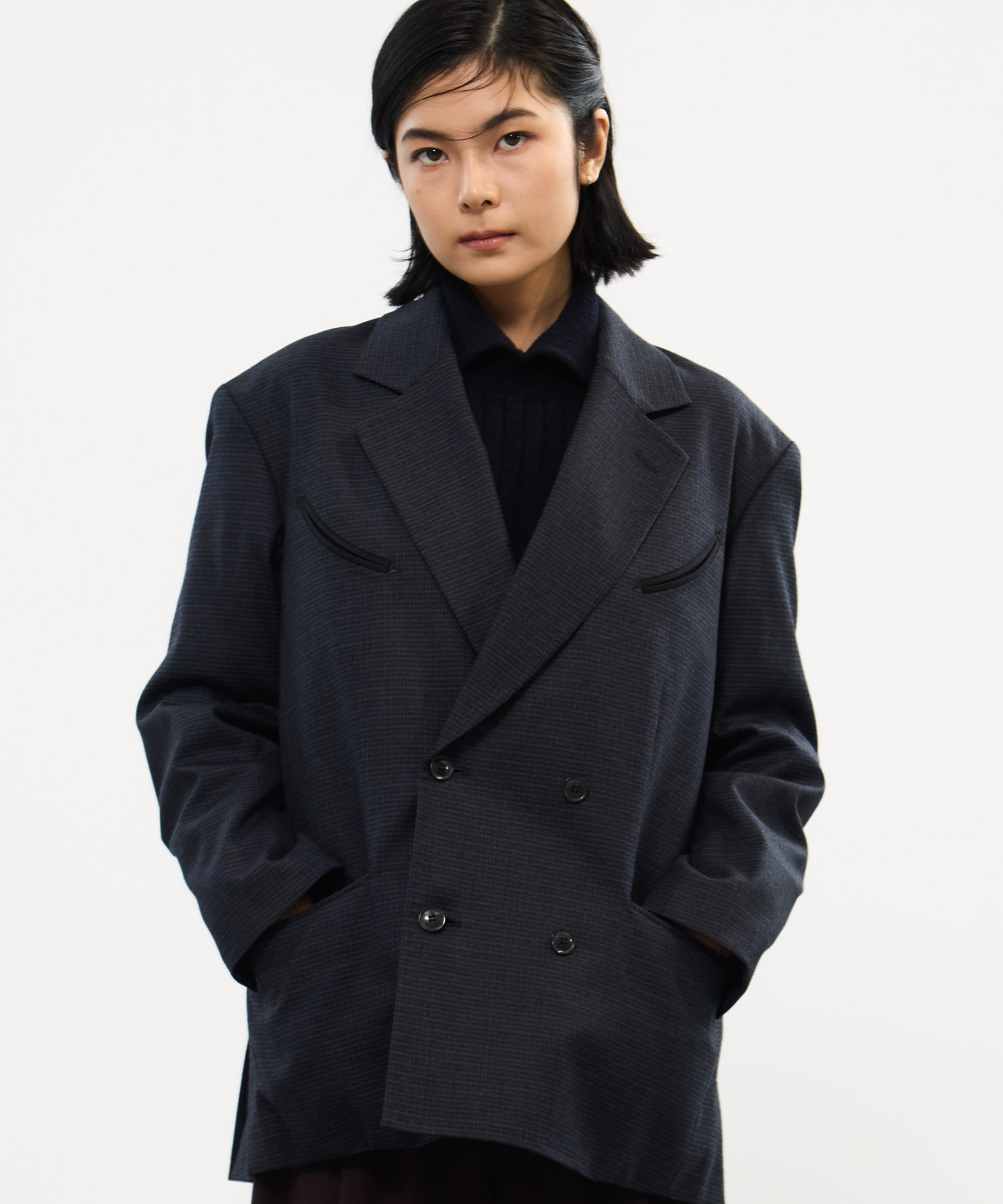 Wool check jacket TOGA