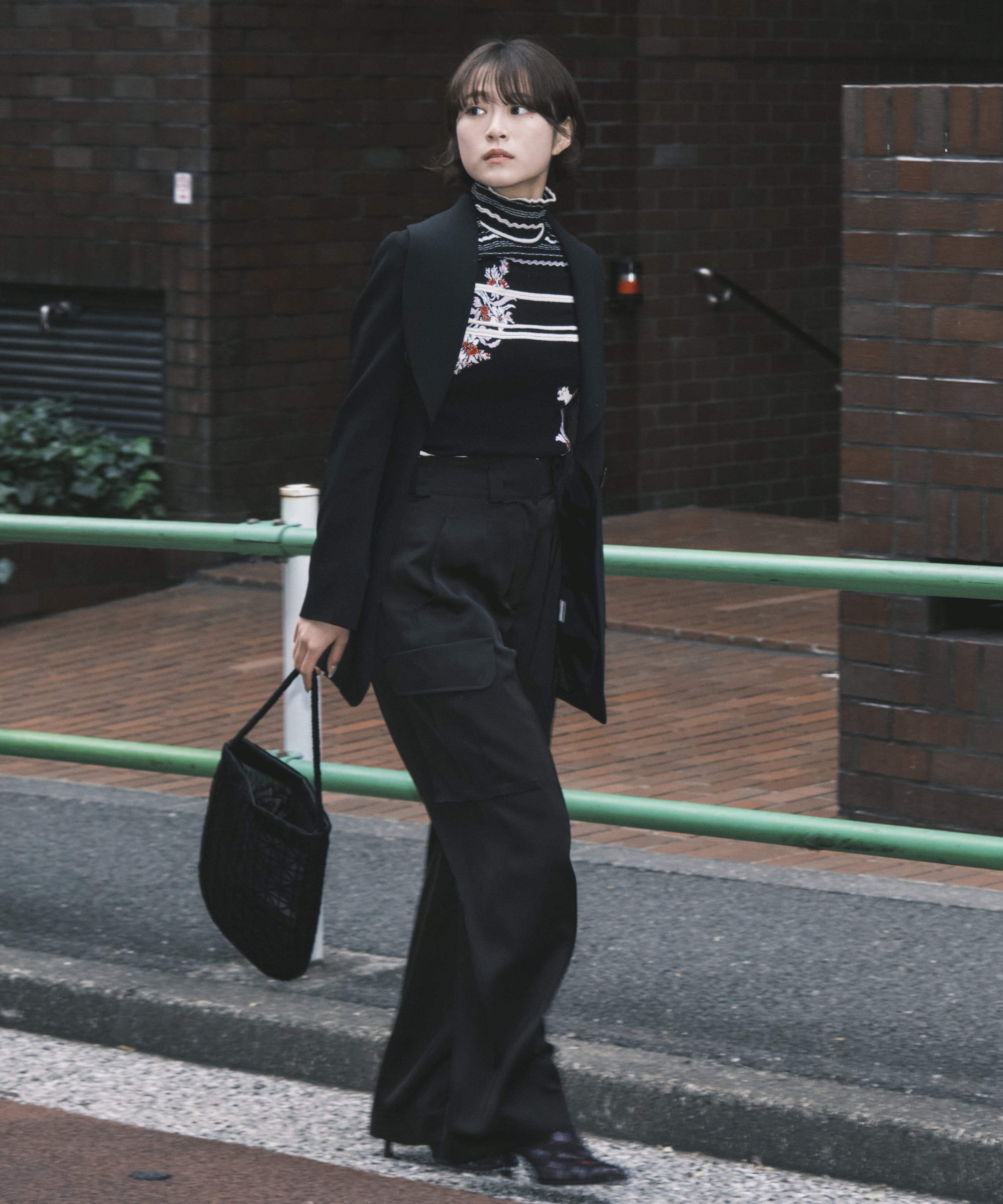 Wool Venetian Shawl Collar Jacket Mame Kurogouchi