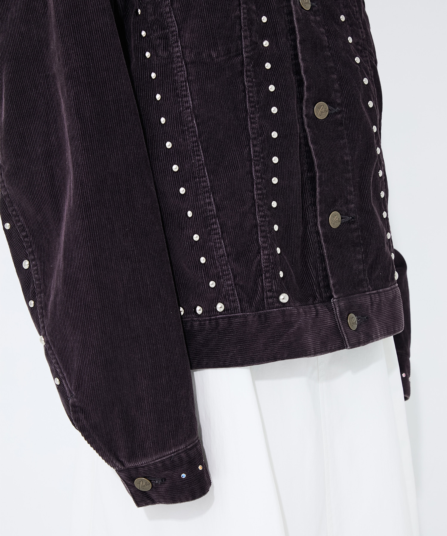 Studded Jean Jacket - 14W Corduroy Needles