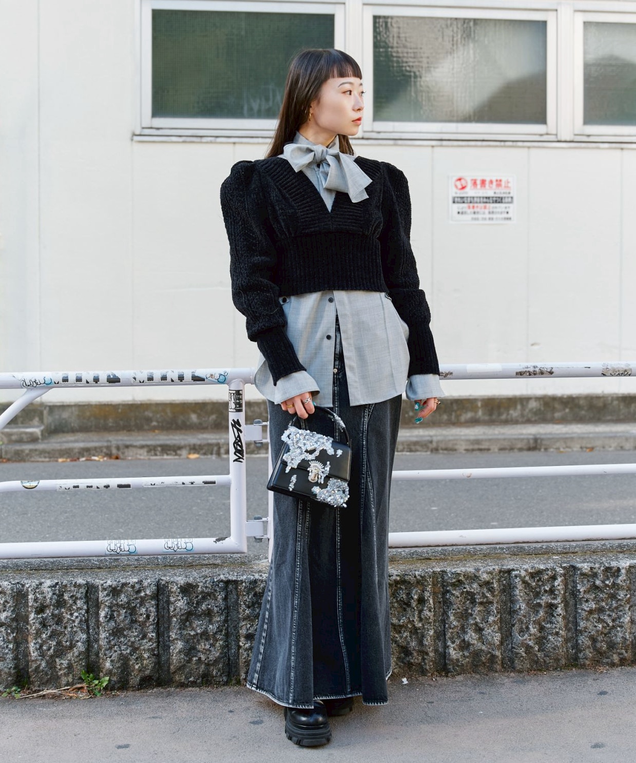 Waist Tucked Wool Shirt STUDIOUS