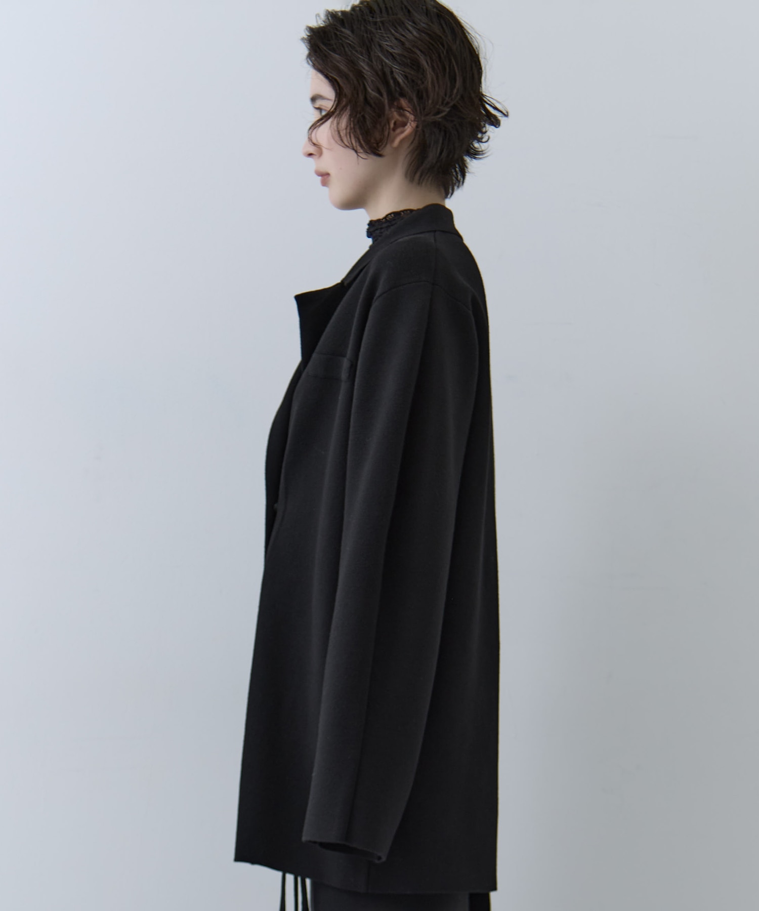 UND JACKET WINDING SKIRT KNIT SET DRESS AMERI