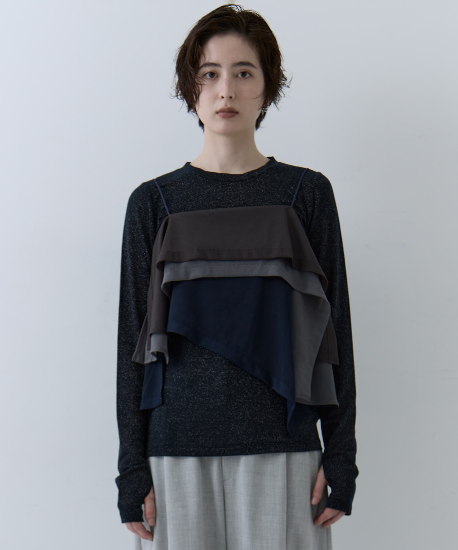 3way Camisole & Cashmere Long T STUDIOUS