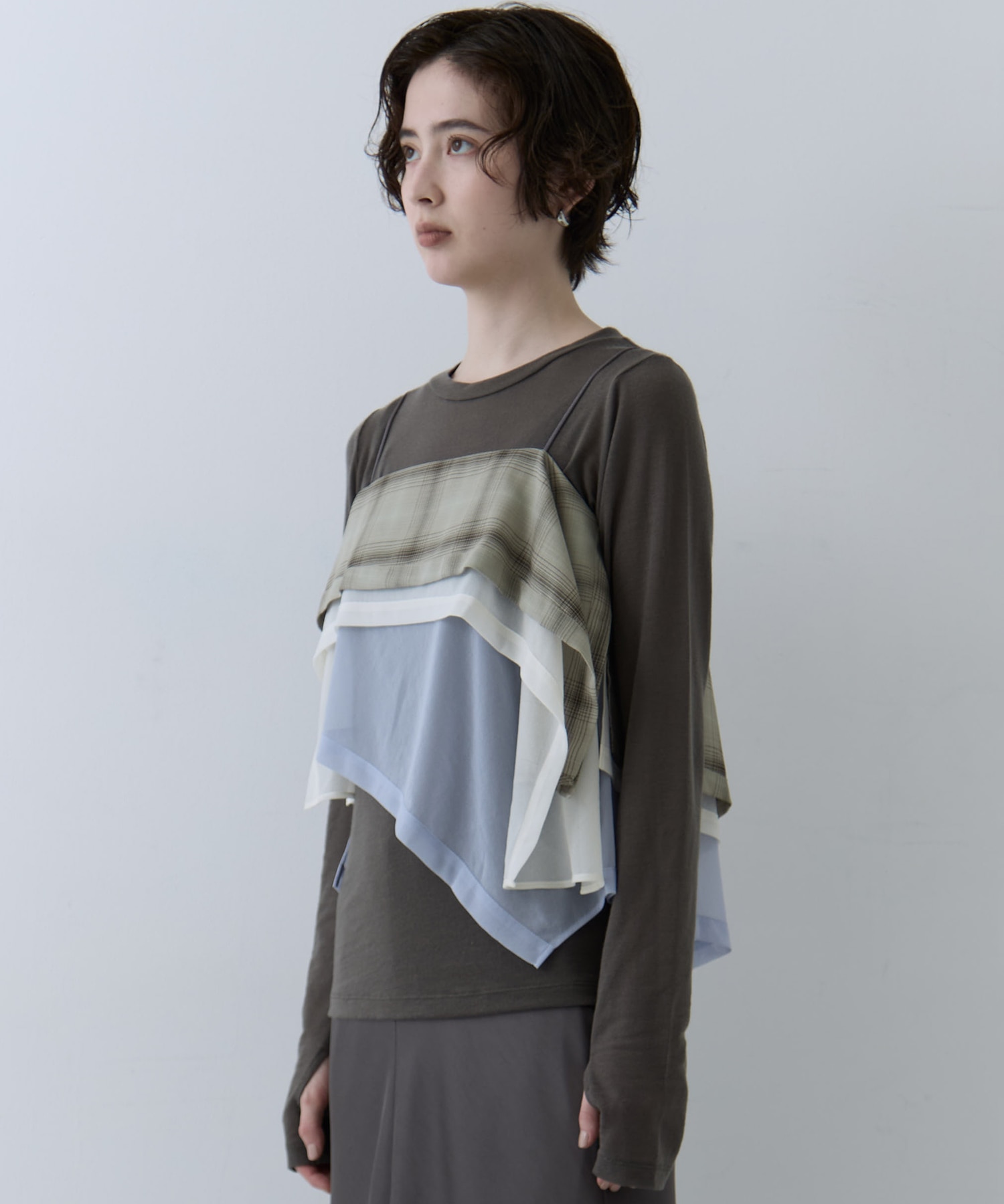 3way Camisole & Cashmere Long T STUDIOUS