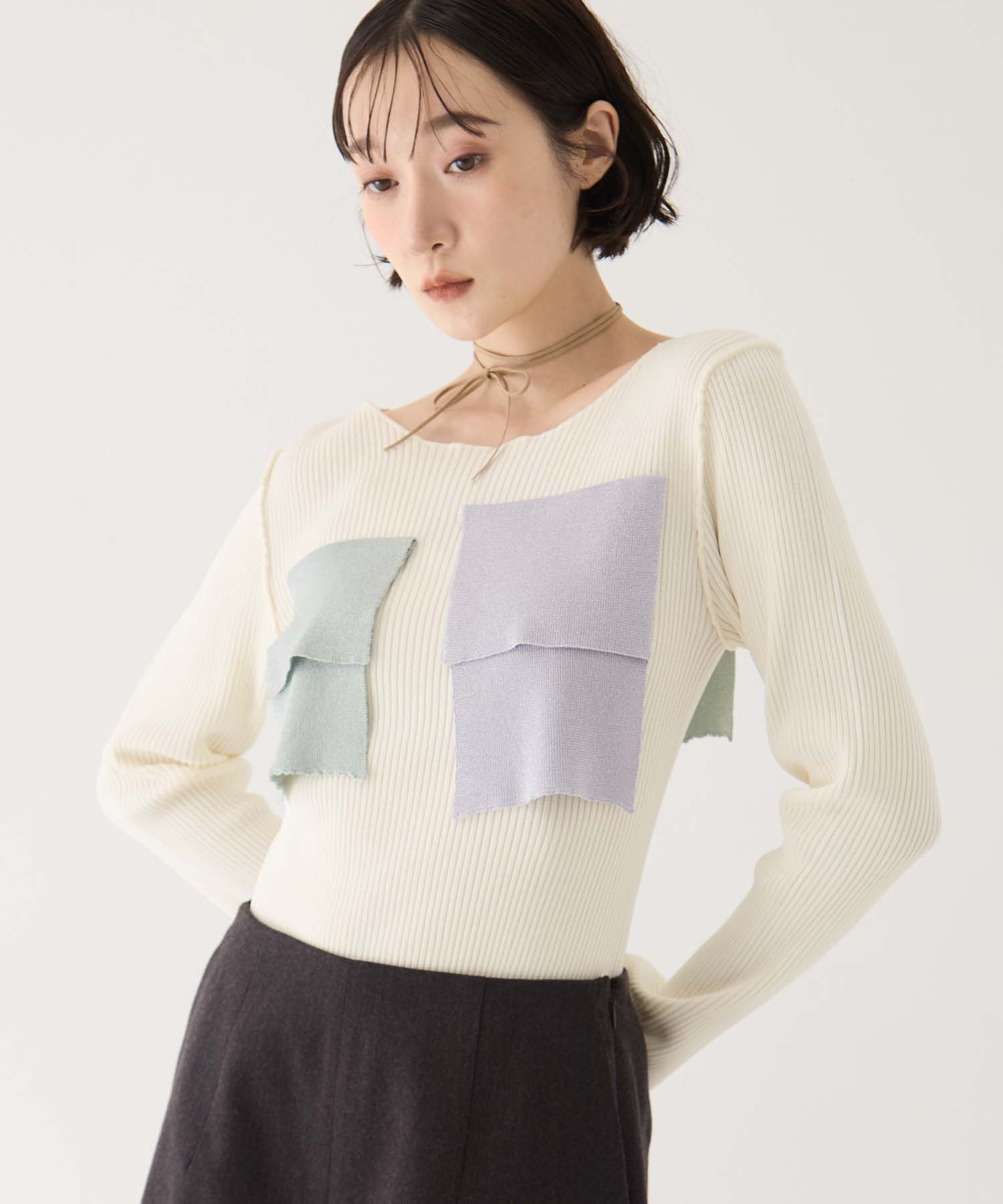 別注CREW NECK RIB KNIT kotohayokozawa