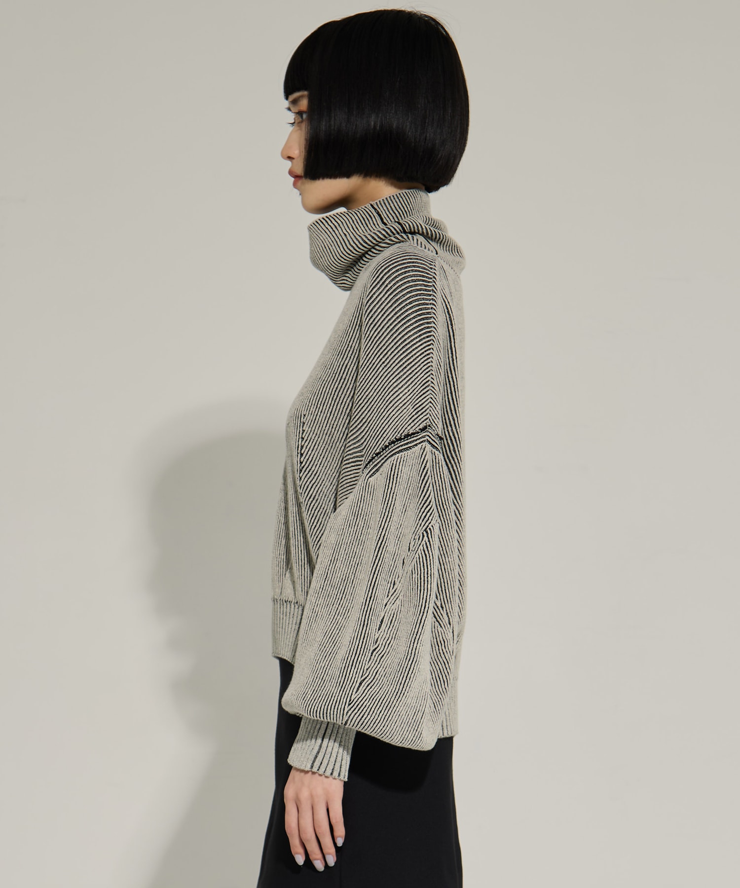 別注Dual face knit AKIKOAOKI