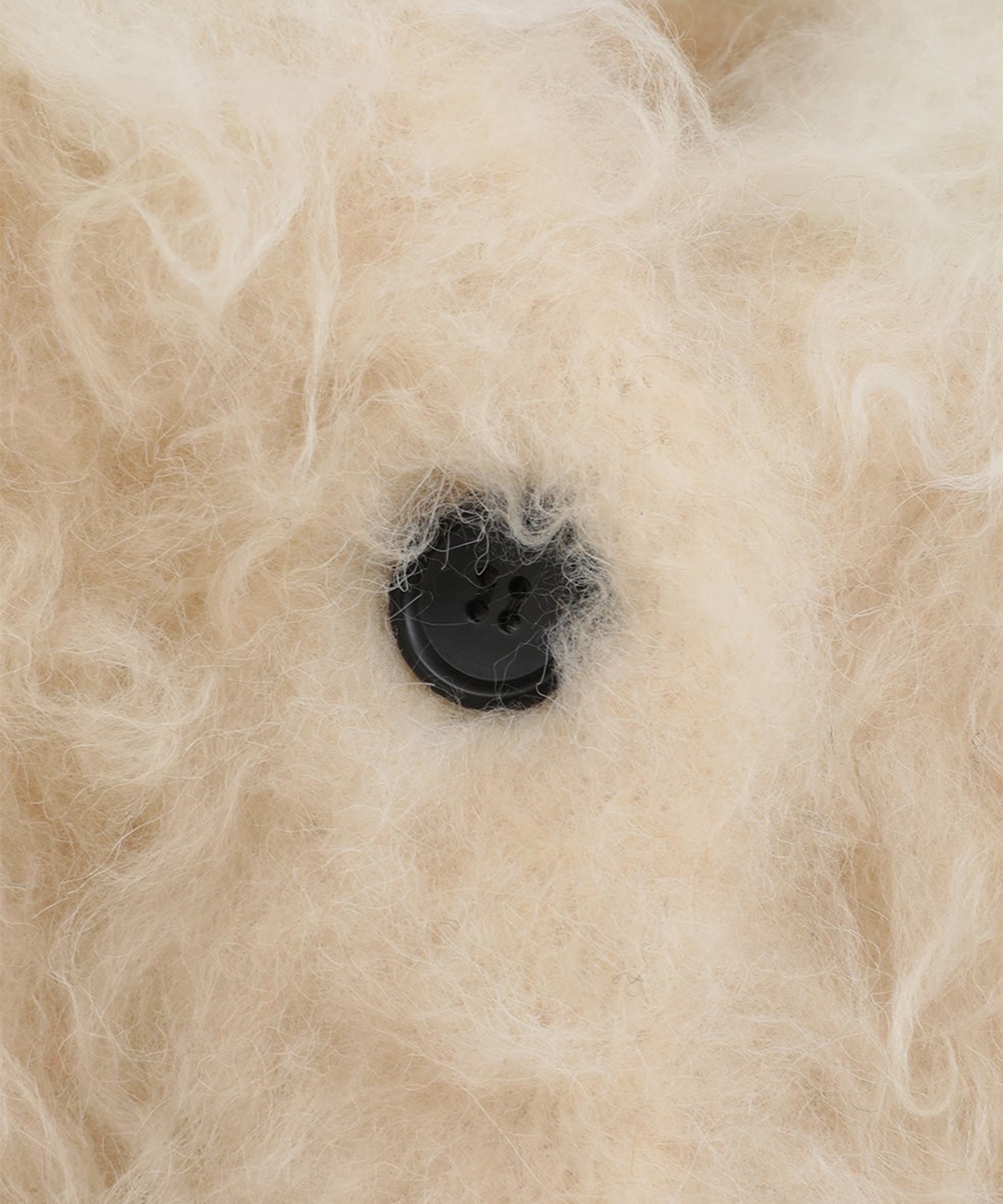 BI COLOR SHAGGY KNIT CARDIGAN CLANE