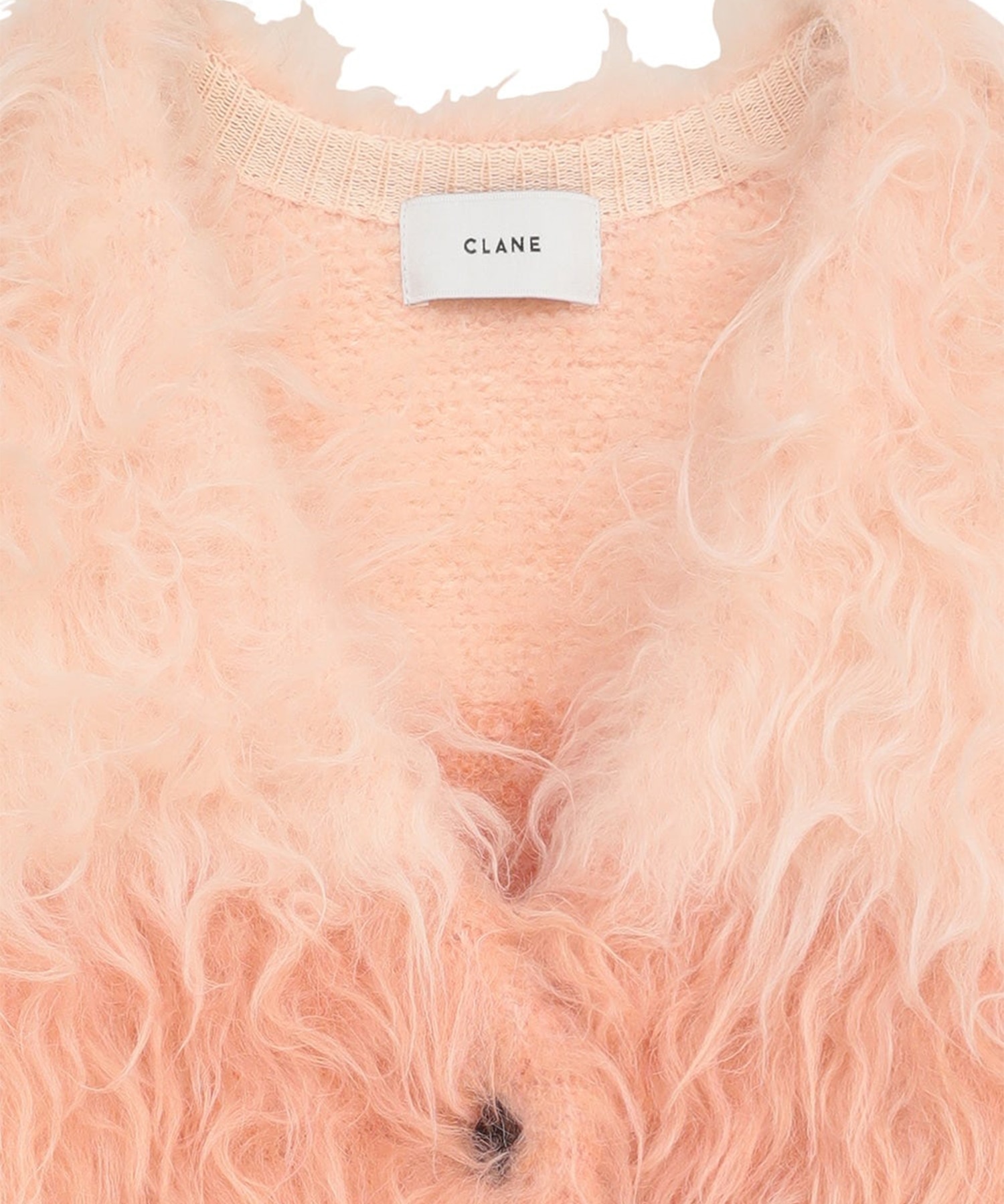 BI COLOR SHAGGY KNIT CARDIGAN CLANE