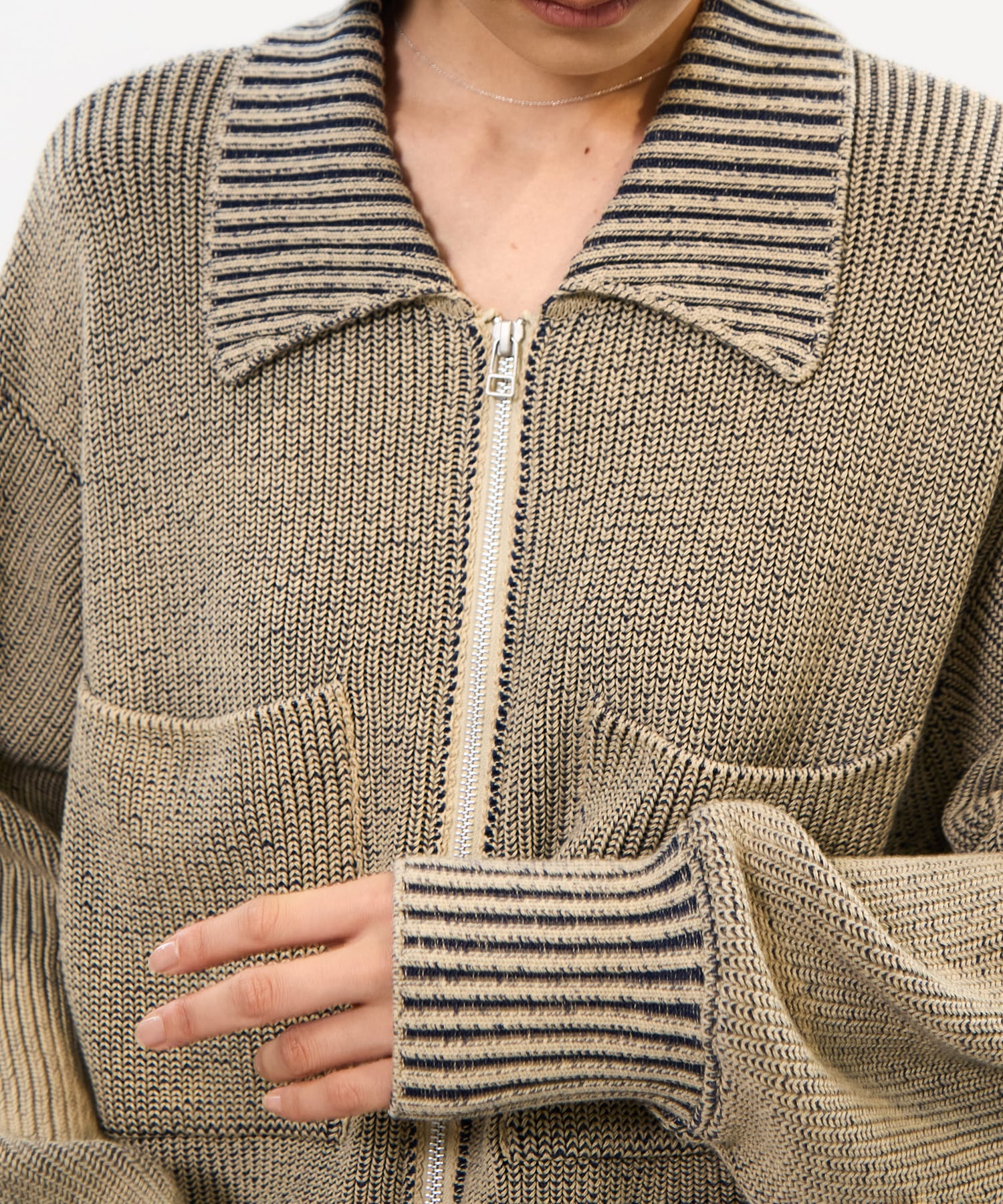 別注 ZIP CROPPED TOPS WRAPINKNOT