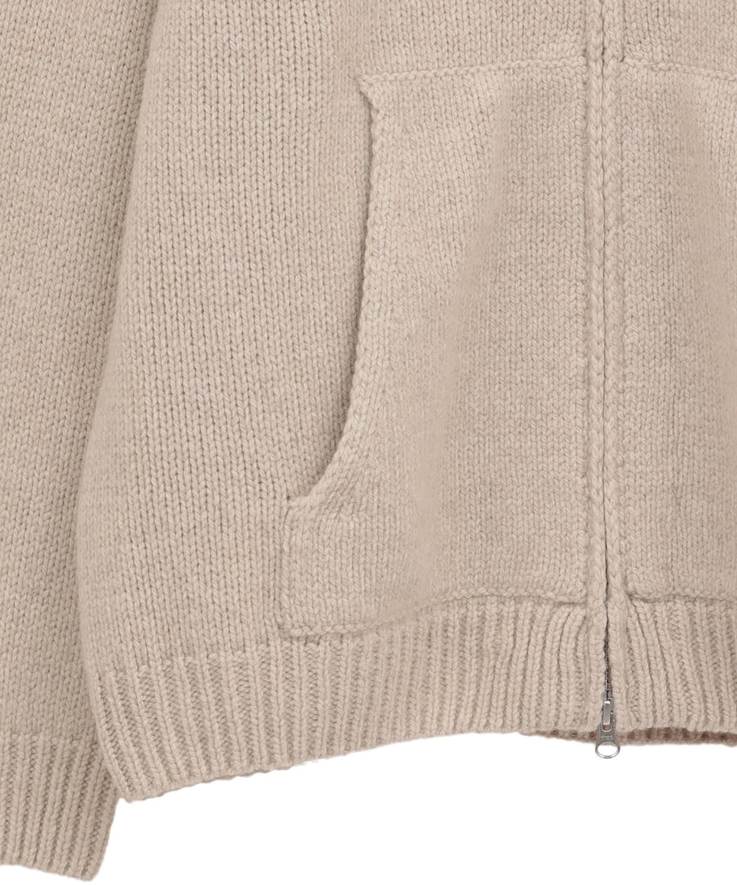 POCKET ZIP KNIT TOPS CLANE