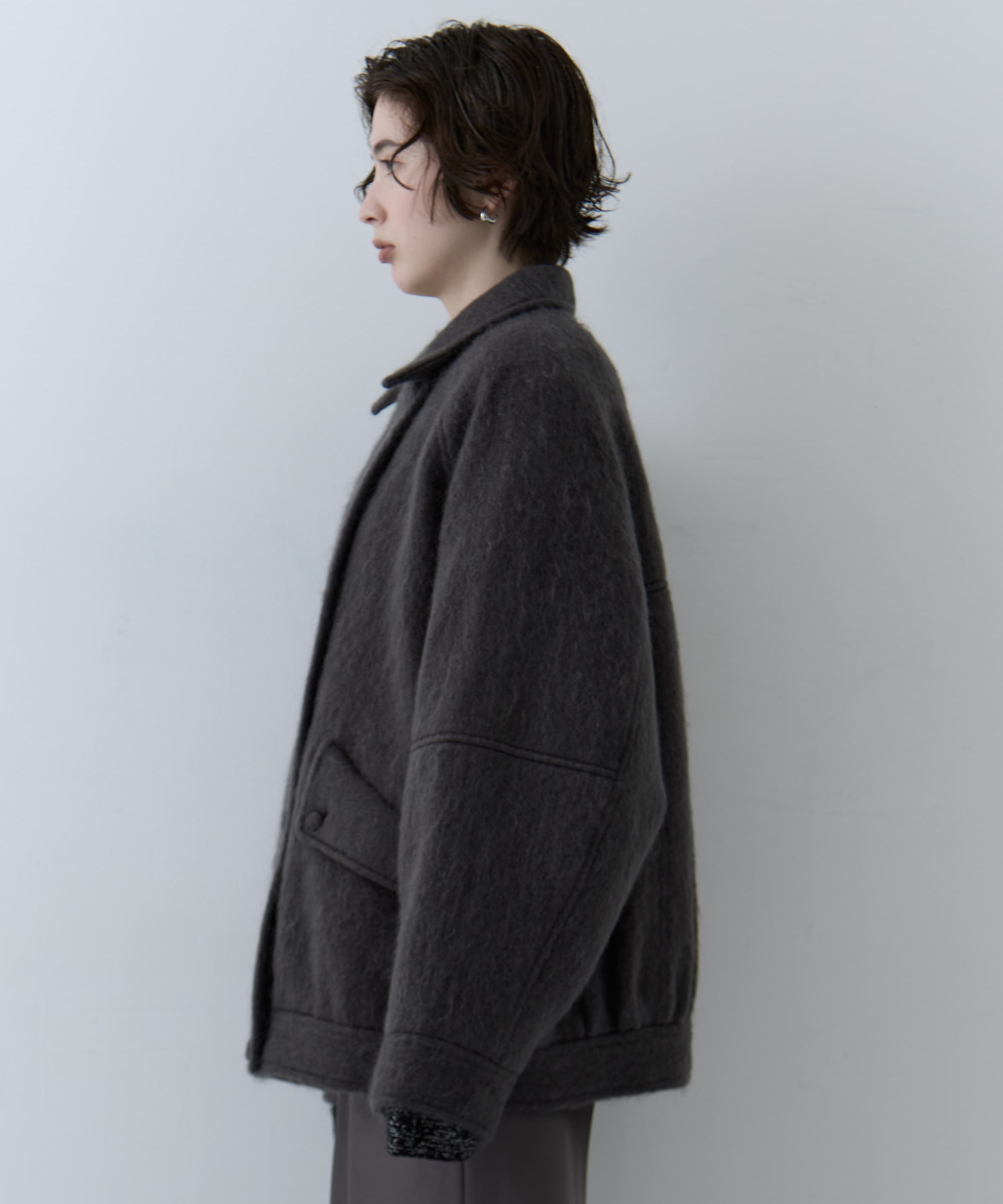 UND MOHAIR SHAGGY FLIGHT JACKET AMERI