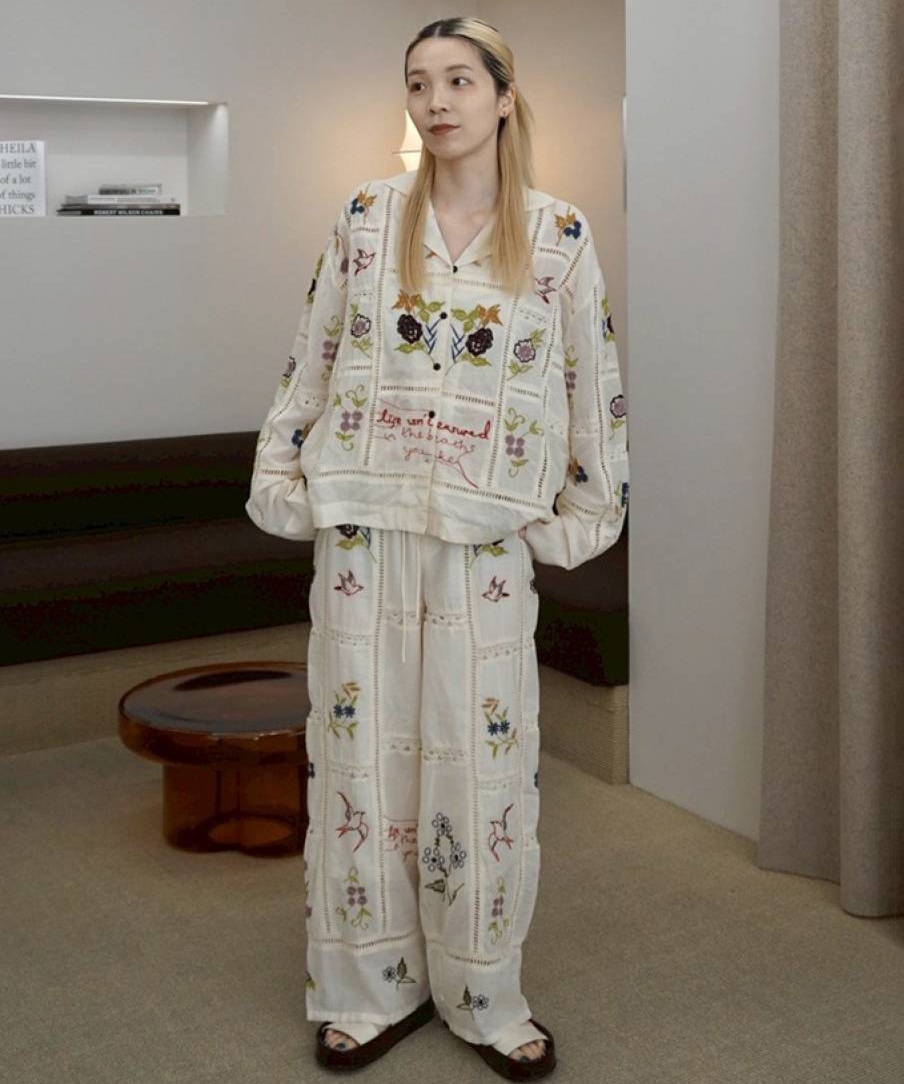 Embroidery Patchwork Shirts TODAYFUL