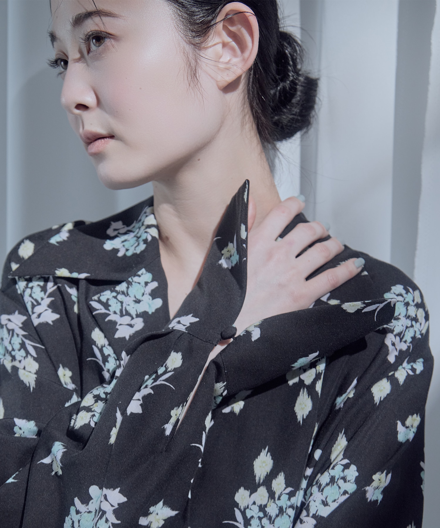 Floral Motif Printed Dress Mame Kurogouchi