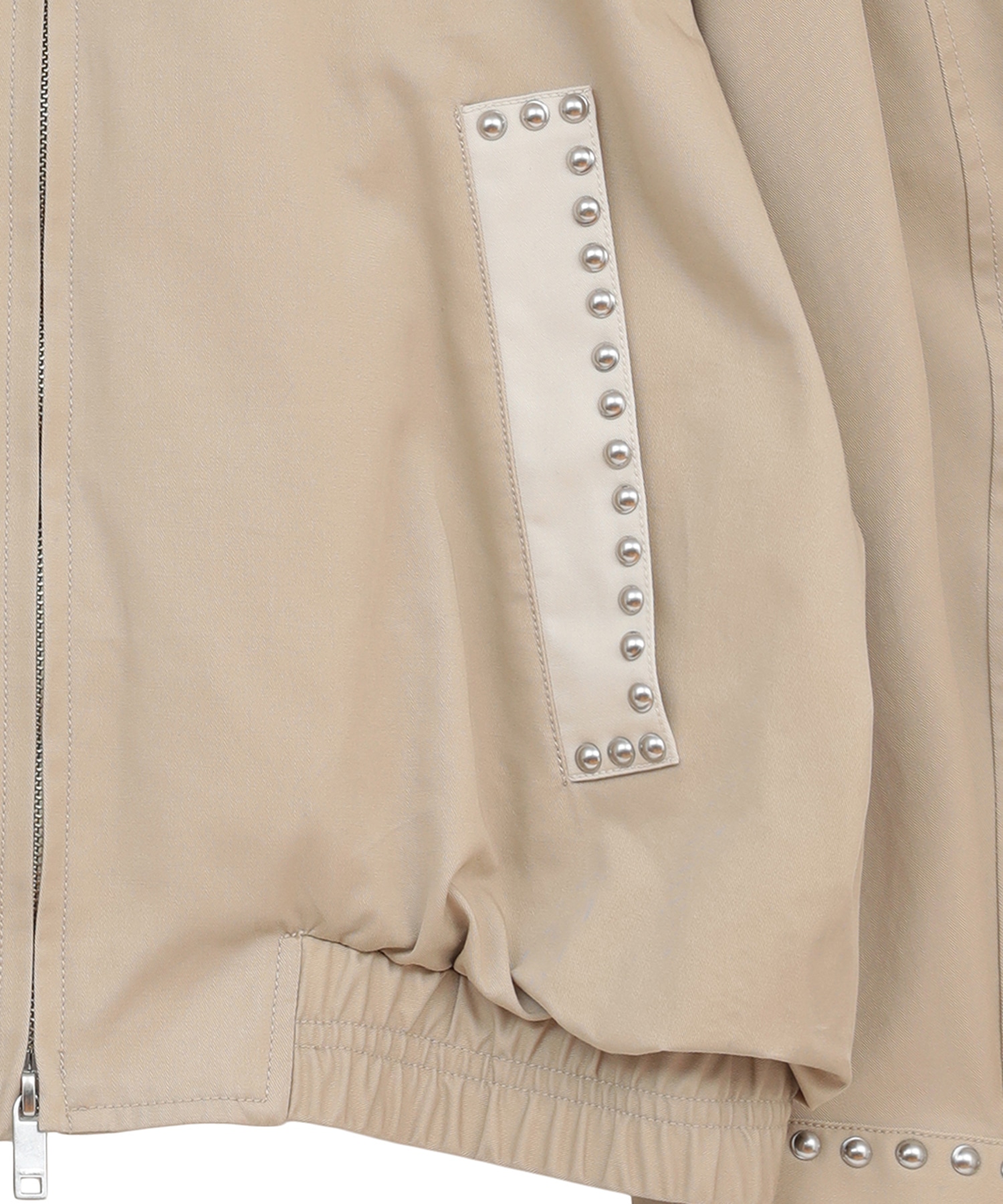 W COLOR STUDDED DRIZZLER JACKET CLANE