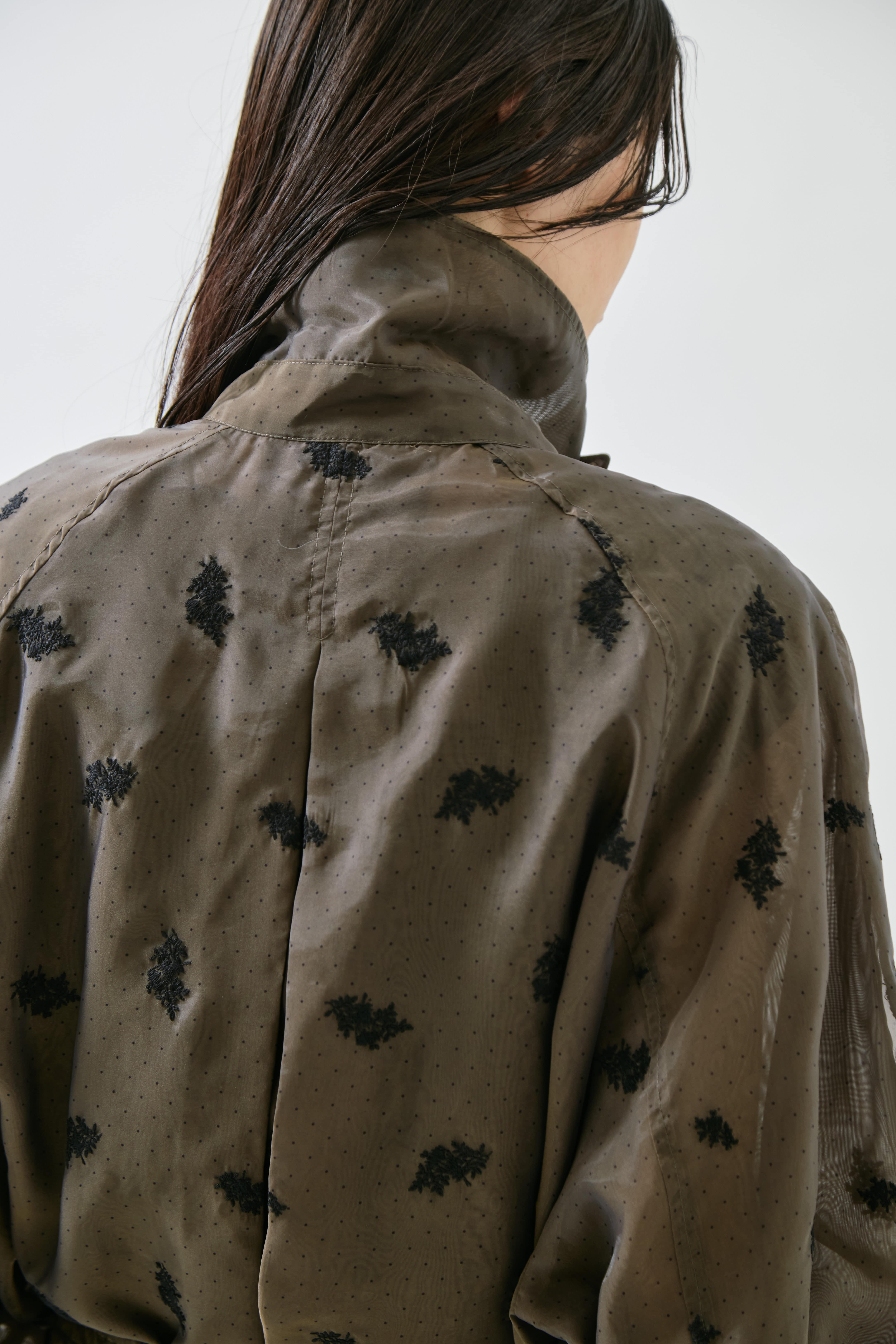 DOT FLOWER VEIL TRENCH AMERI