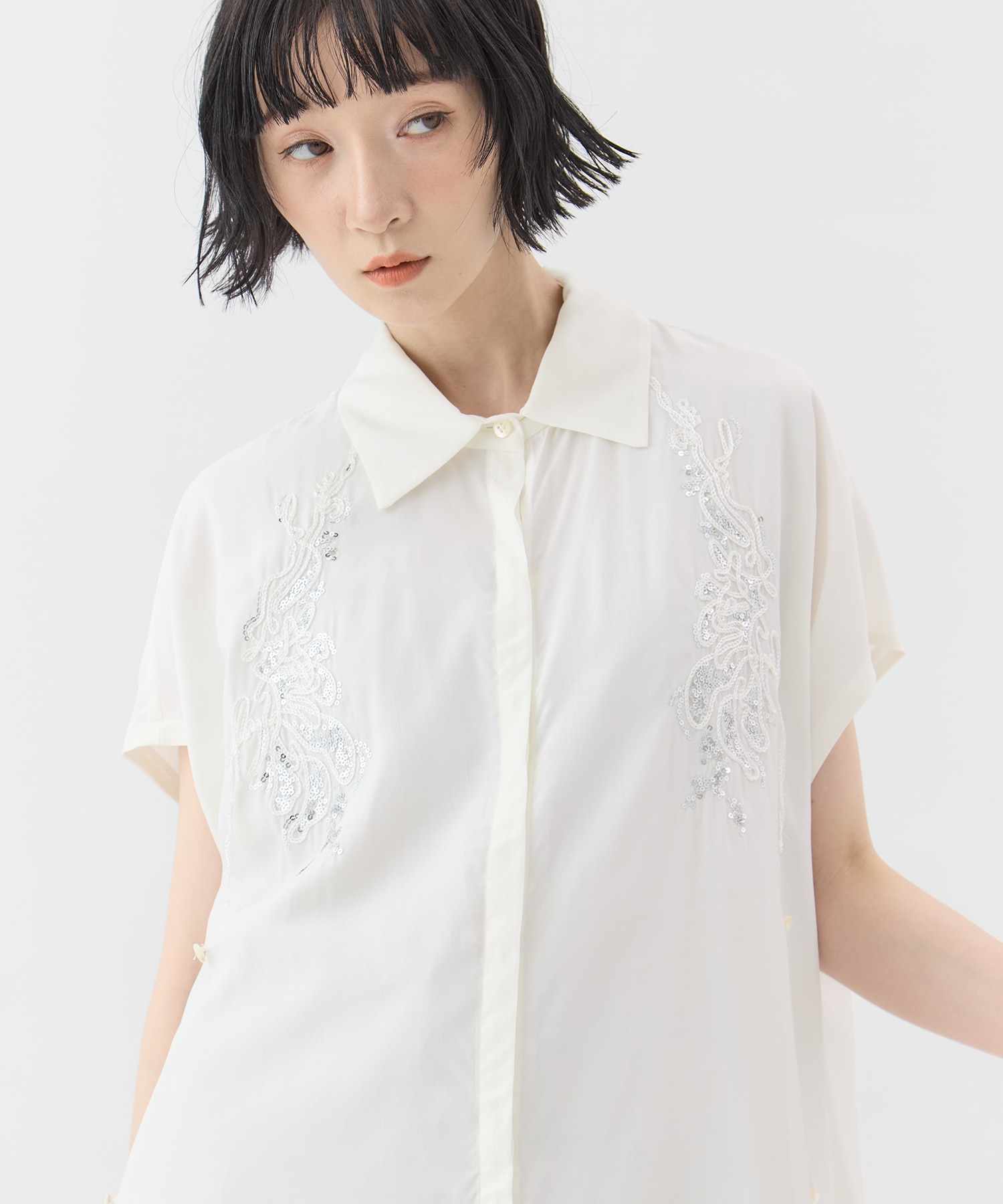 Veil embroidered shirt MURRAL