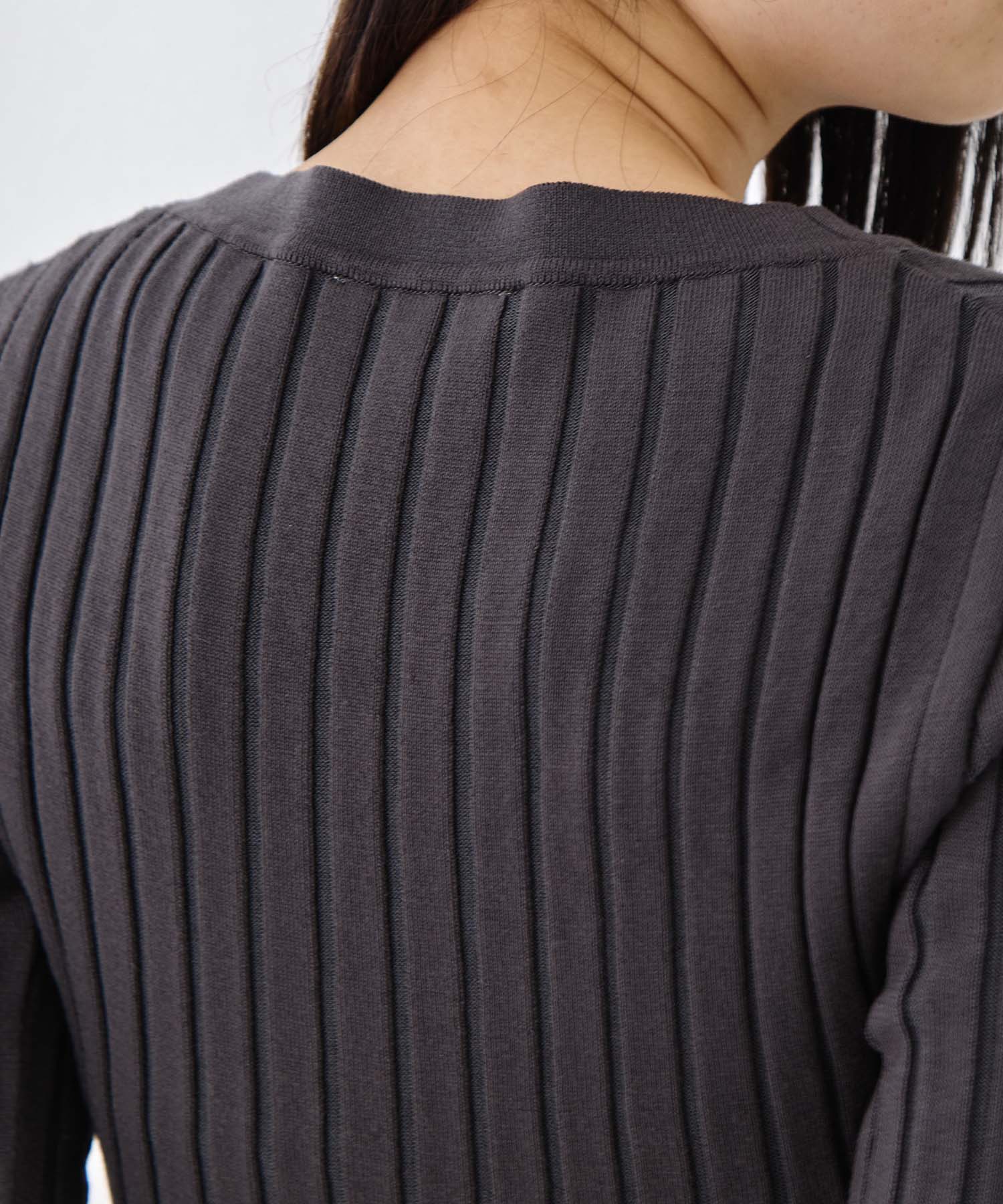 Silk Viscose Wide Rib Cardigan STUDIOUS