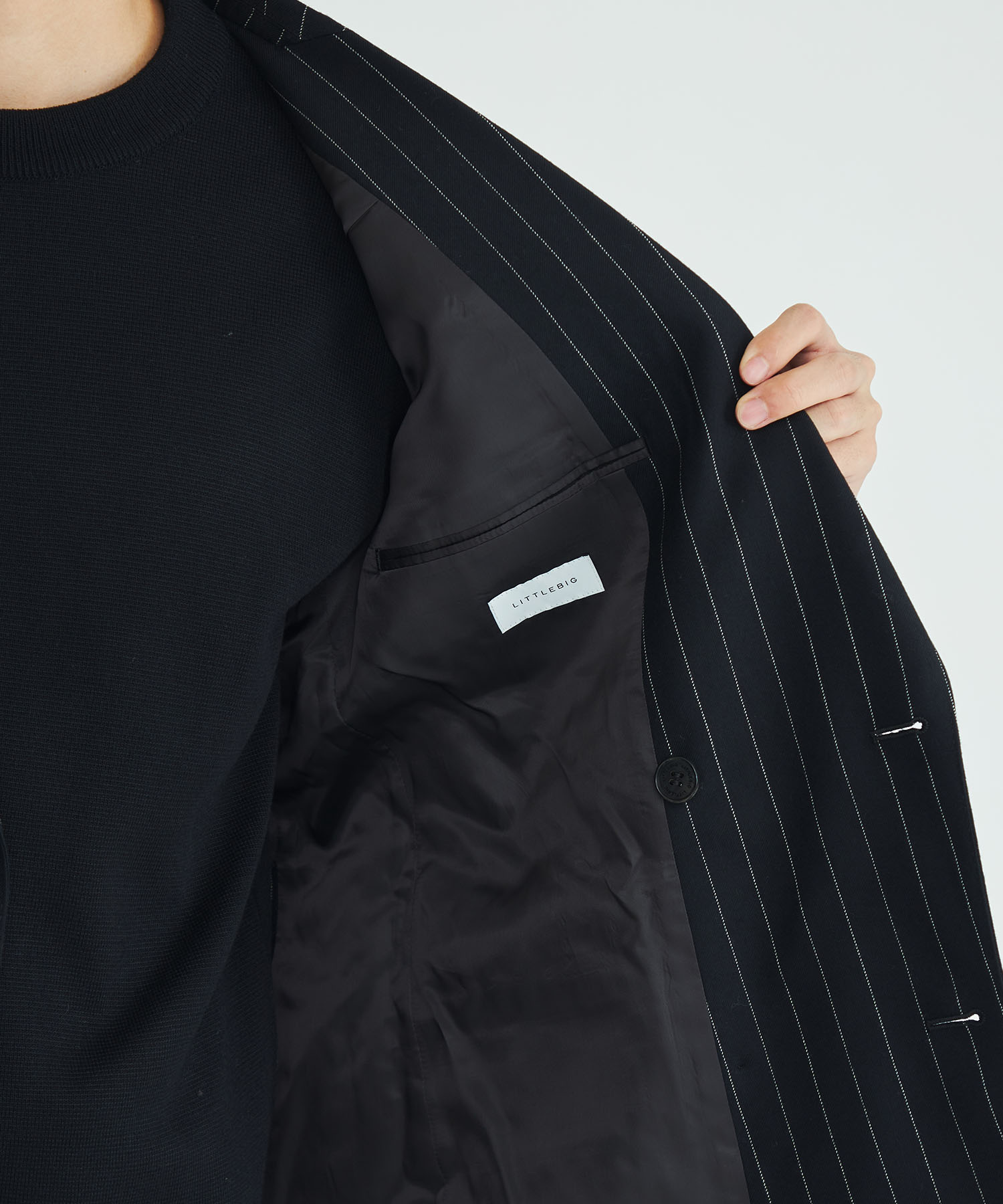 Stripe Fly Front Jacket | LITTLEBIG