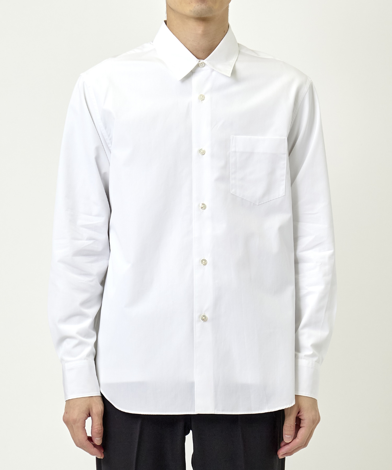 Watteau pleated cotton shirt FUMITO GANRYU