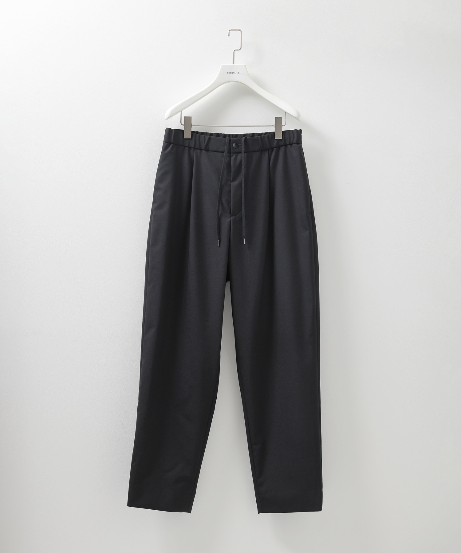 WOOL TROPICAL TAPERED EASY PANTS ATON