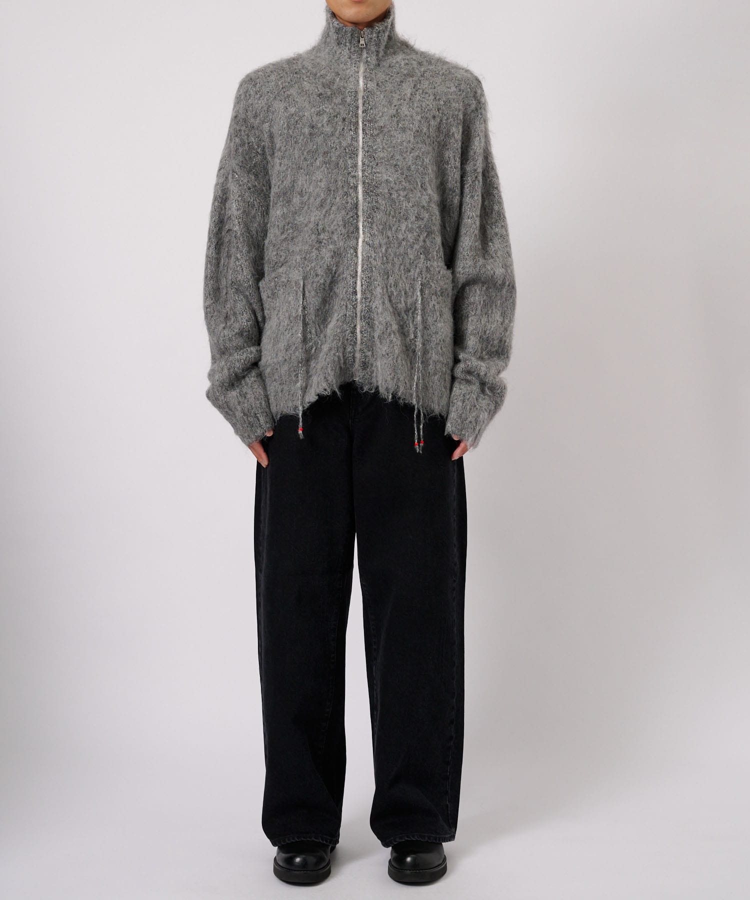 SHAGGY DRIVERS KNIT JACKET FACCIES