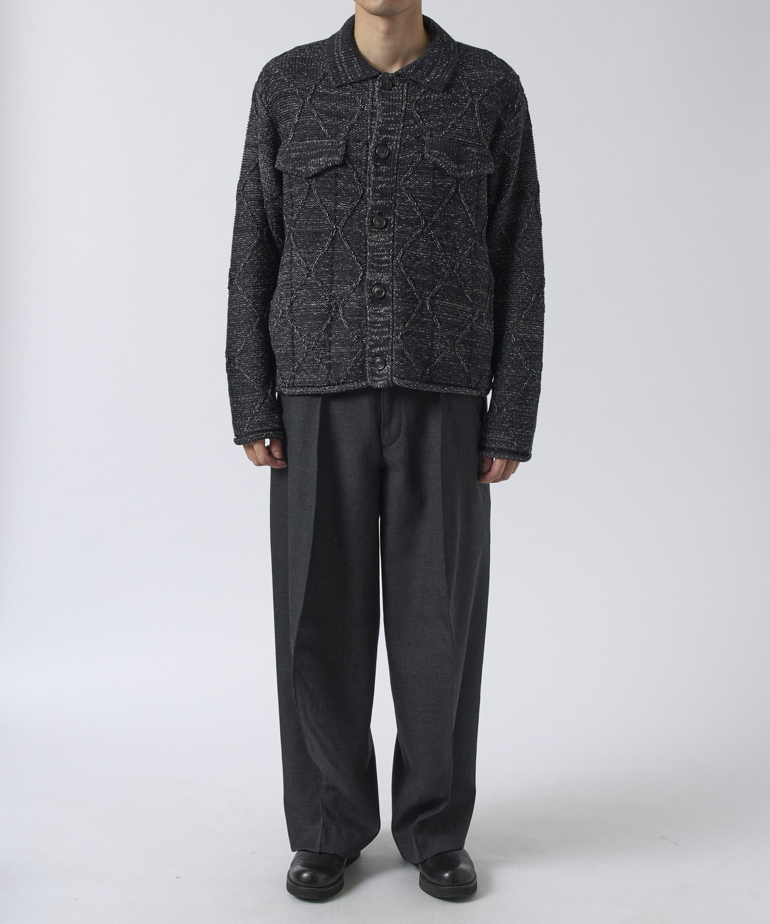 PAPER KNIT G BLOUSON saby