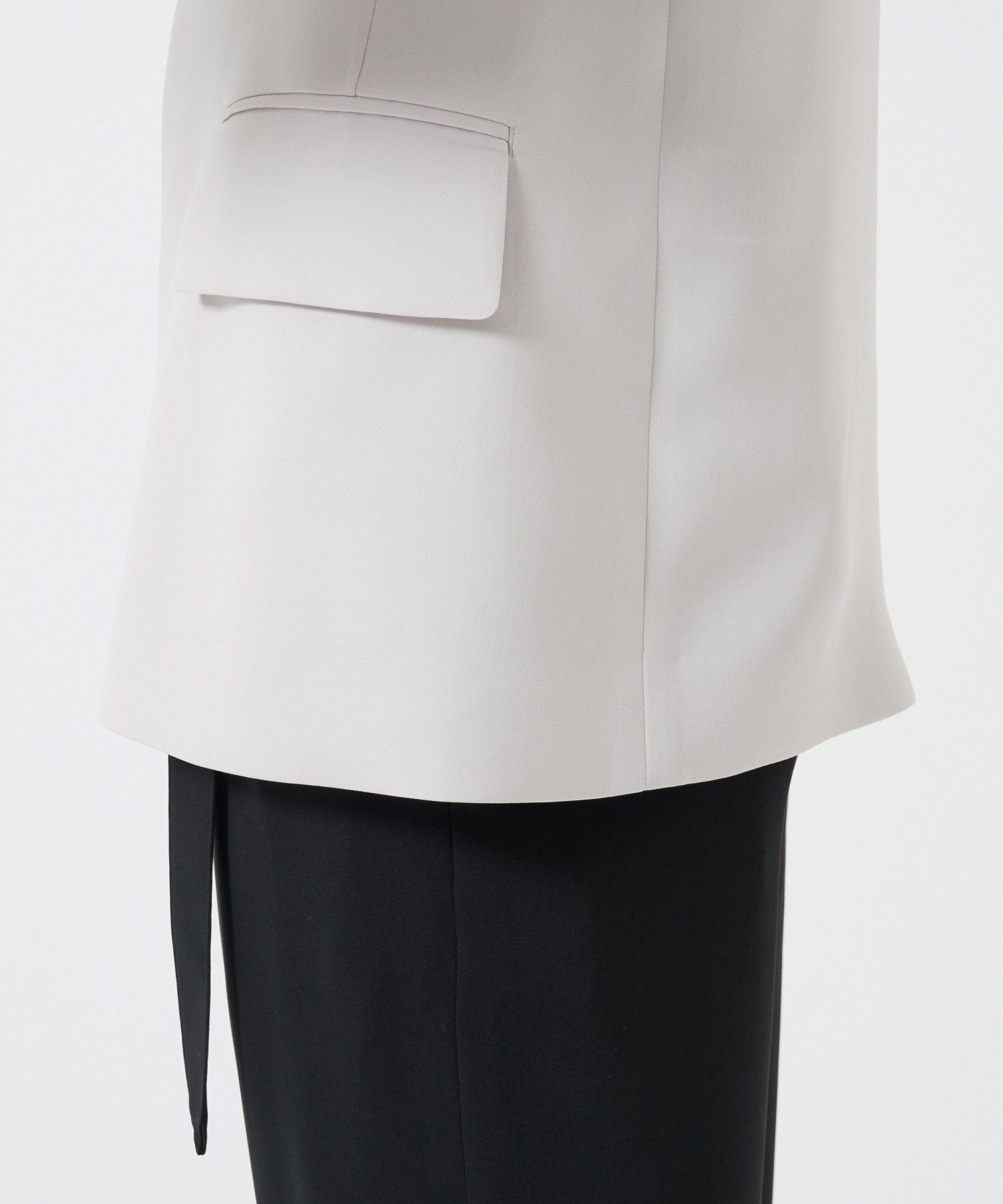 Double Satin Tailored Tie Locken Jacket CULLNI