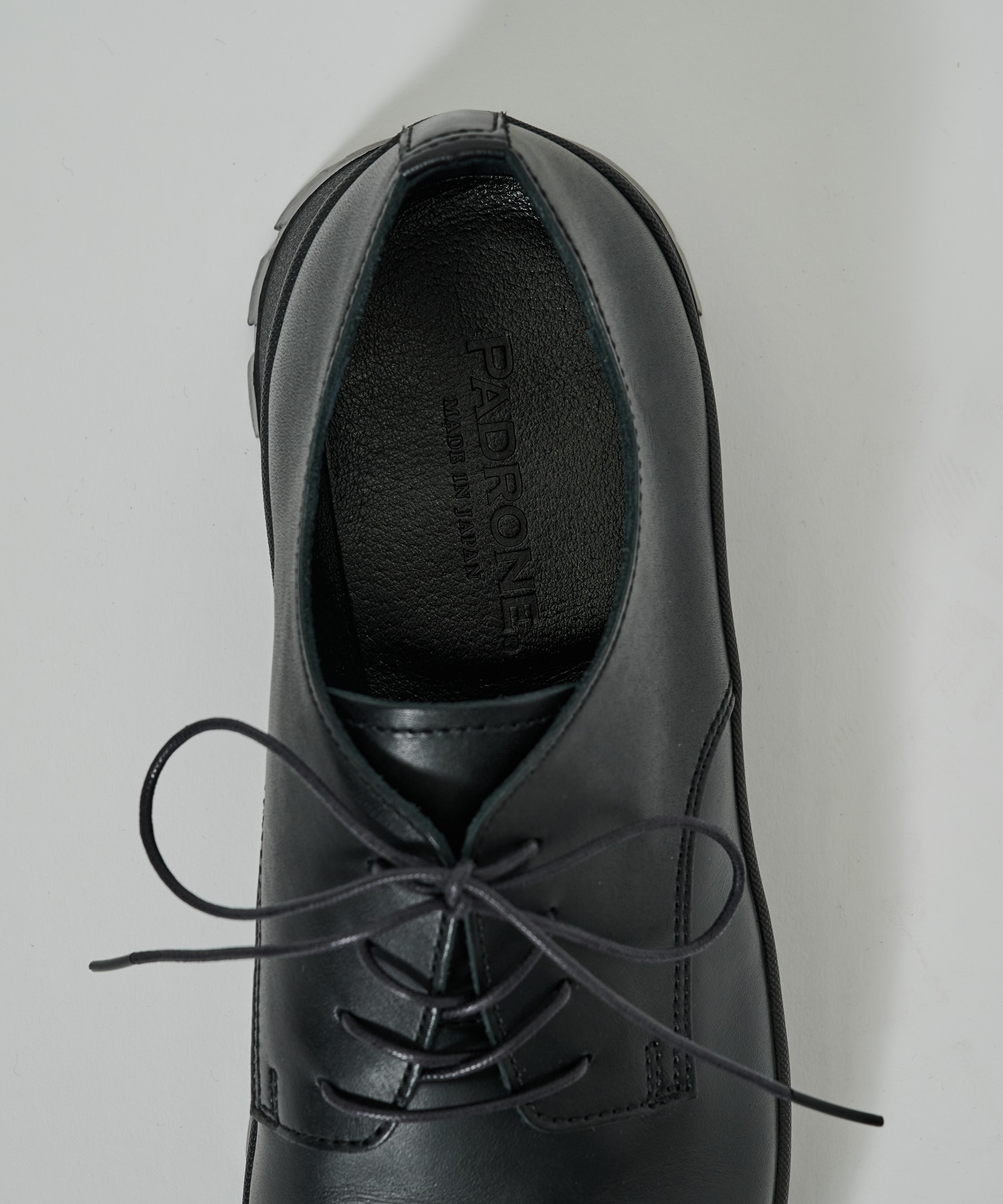 DERBY PLAIN TOE SHOES with #884C Vibram PADRONE