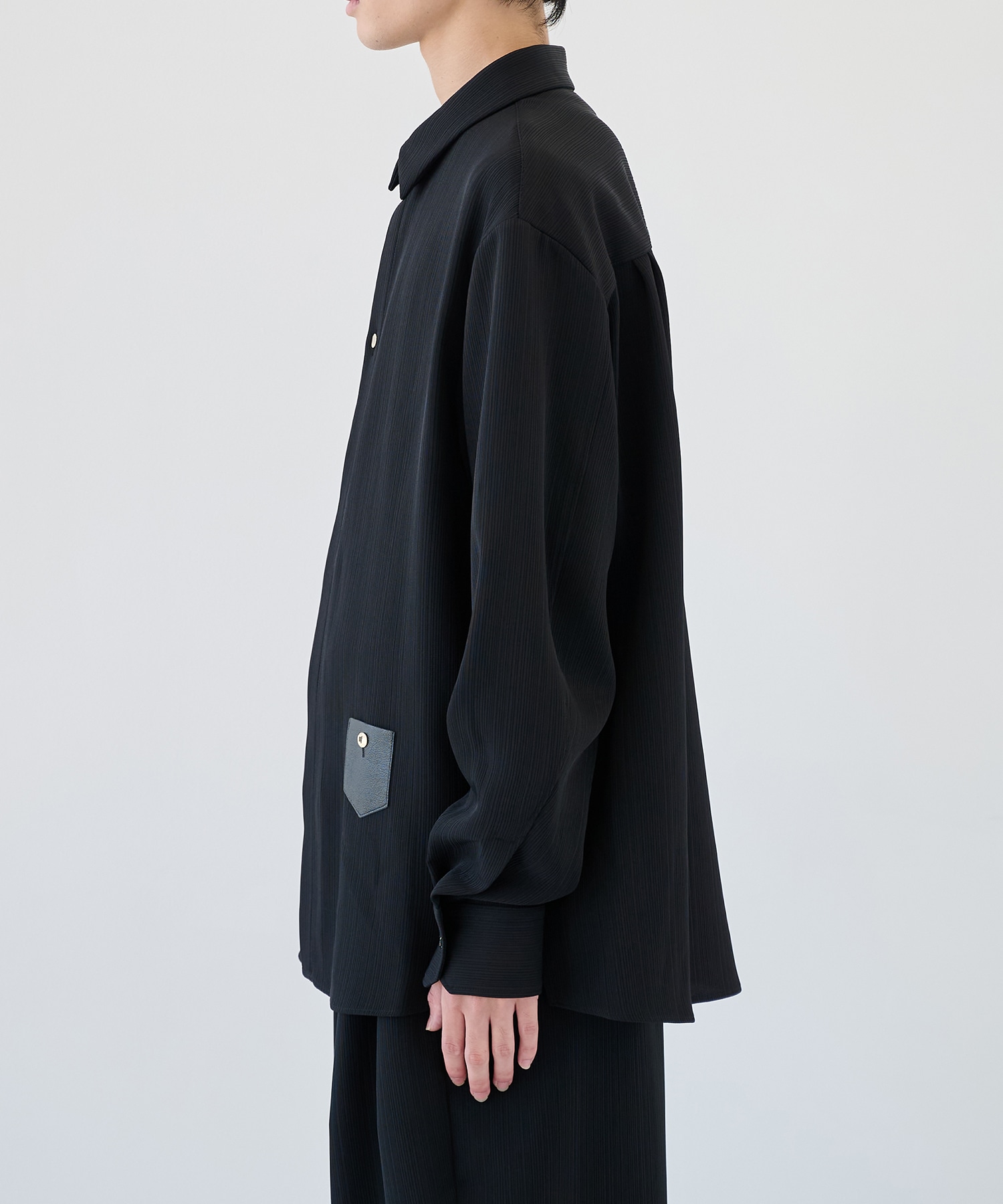別注 Minimal Pocket L/S PLEATS SHIRTS CULLNI