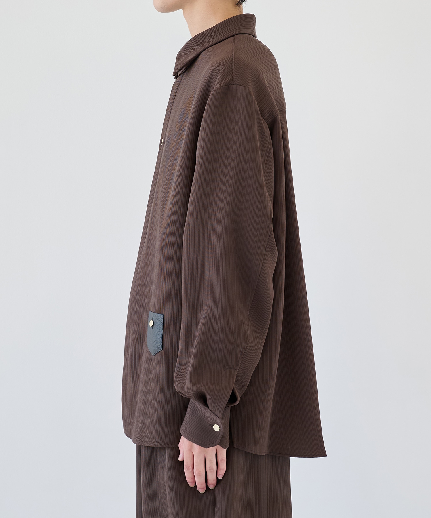 別注 Minimal Pocket L/S PLEATS SHIRTS CULLNI