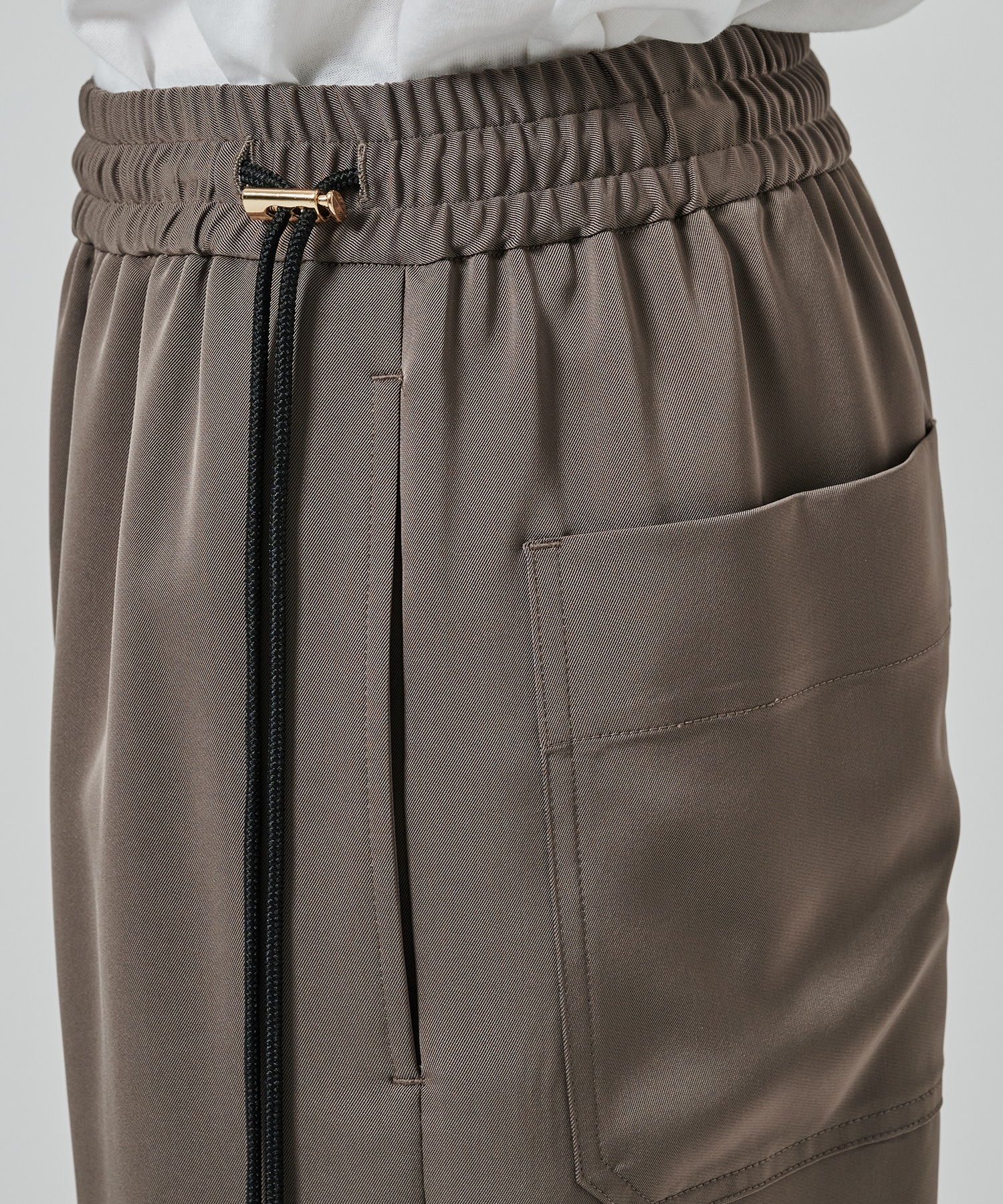 Dry Stretch Twill Side Drawstring Relux Wide Pant CULLNI