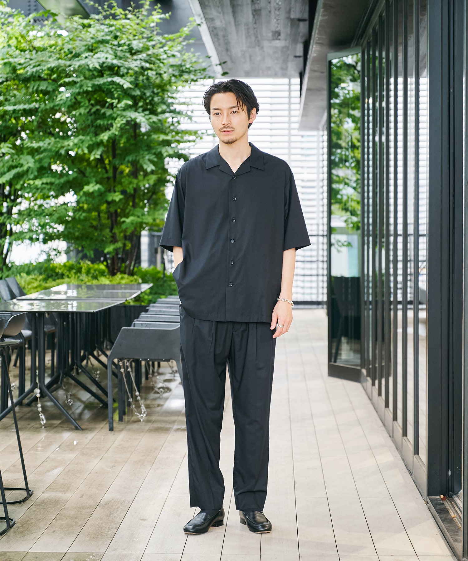 アイスワイドテーパードパンツ STUDIOUS