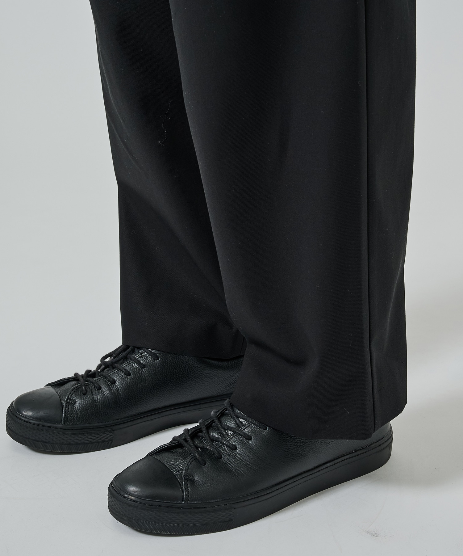 オーガニックコットン 40/2 ギャバジン / ダブルプリーテッドイージートラウザーズ MARKAWARE/marka