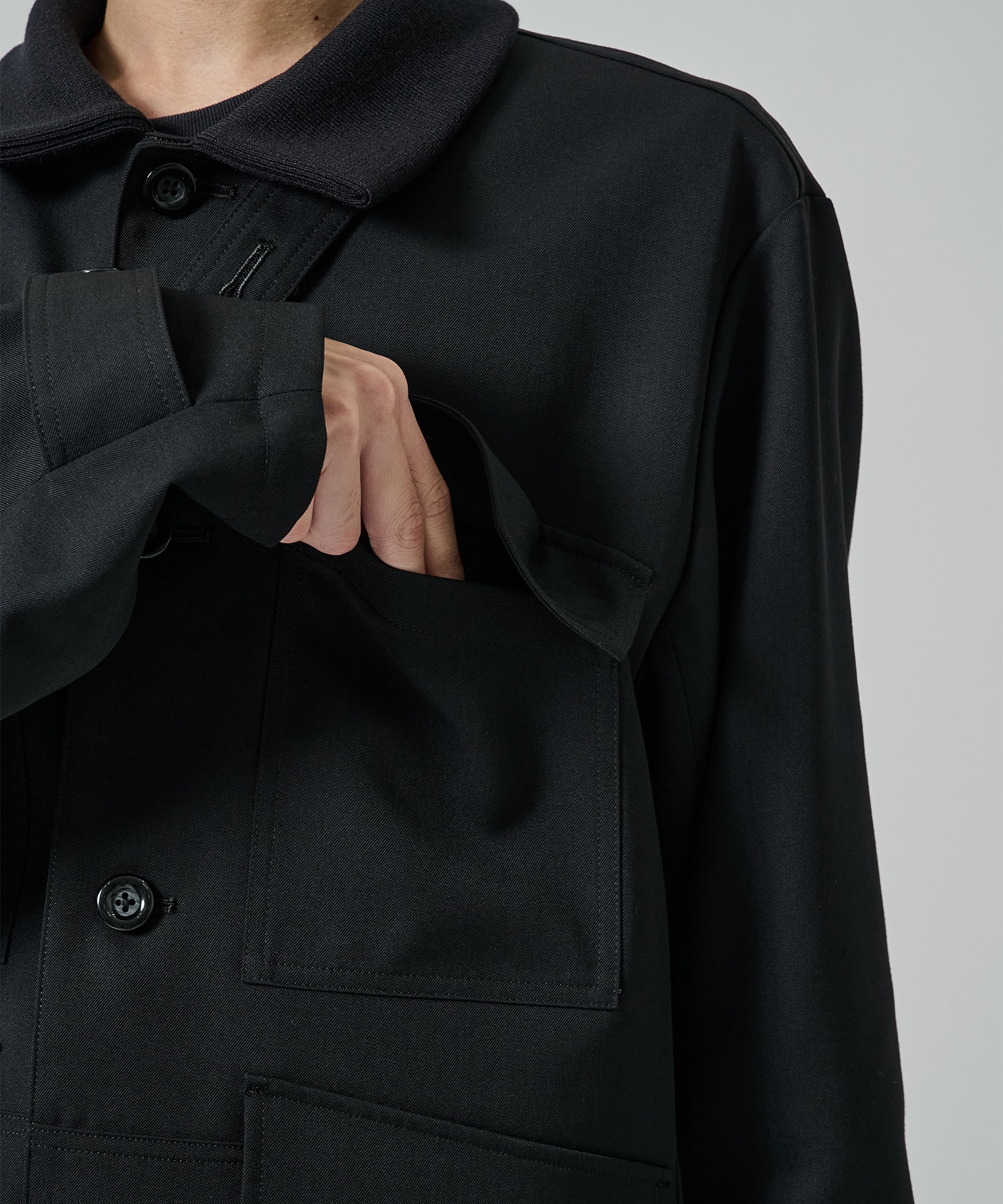 Rib Collar 4 Pockets Blouson UJOH HOMME