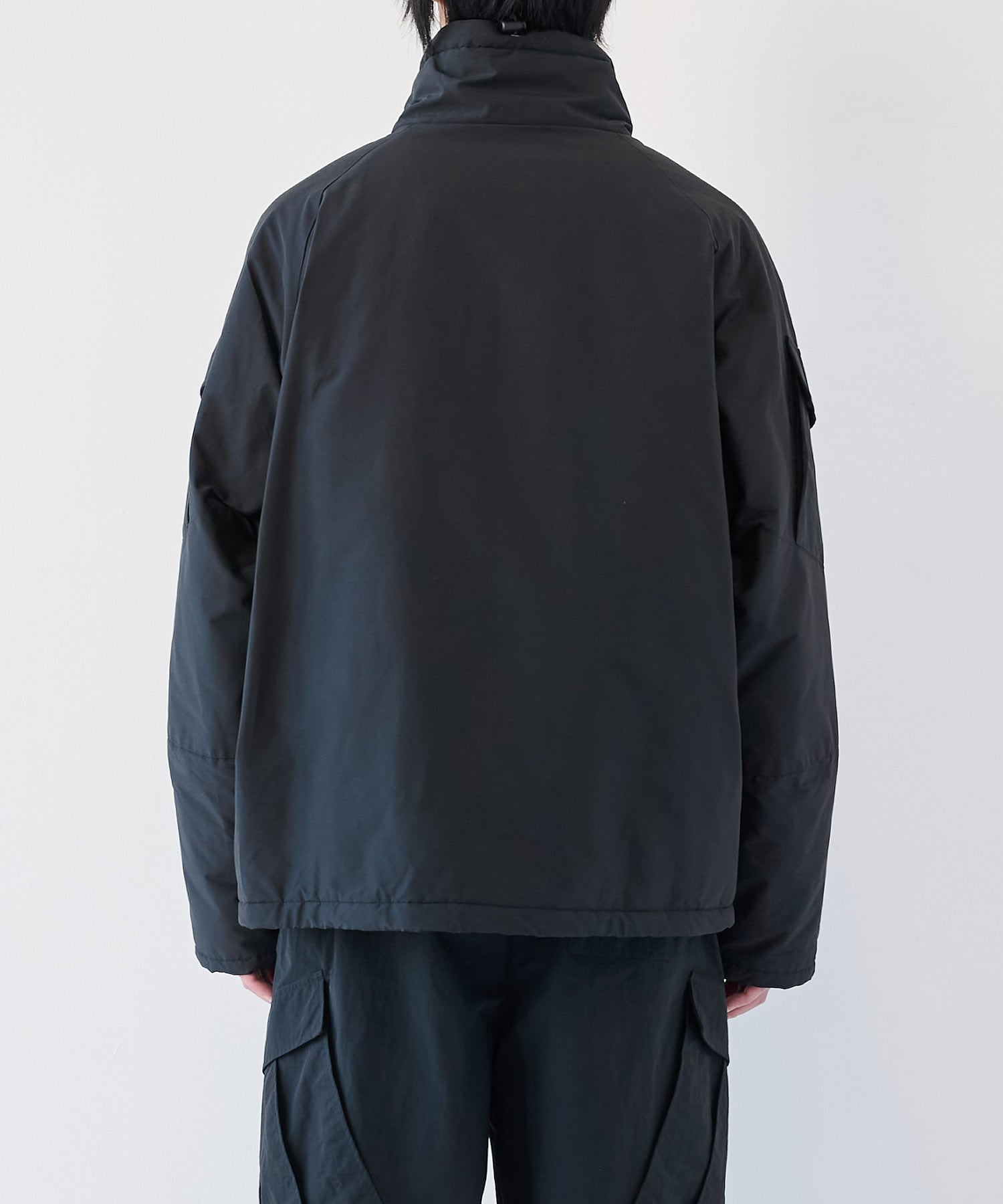 オーガニックコットンブラタクシルク高密度タイプライター / パフドECWCSジャケット MARKAWARE/marka