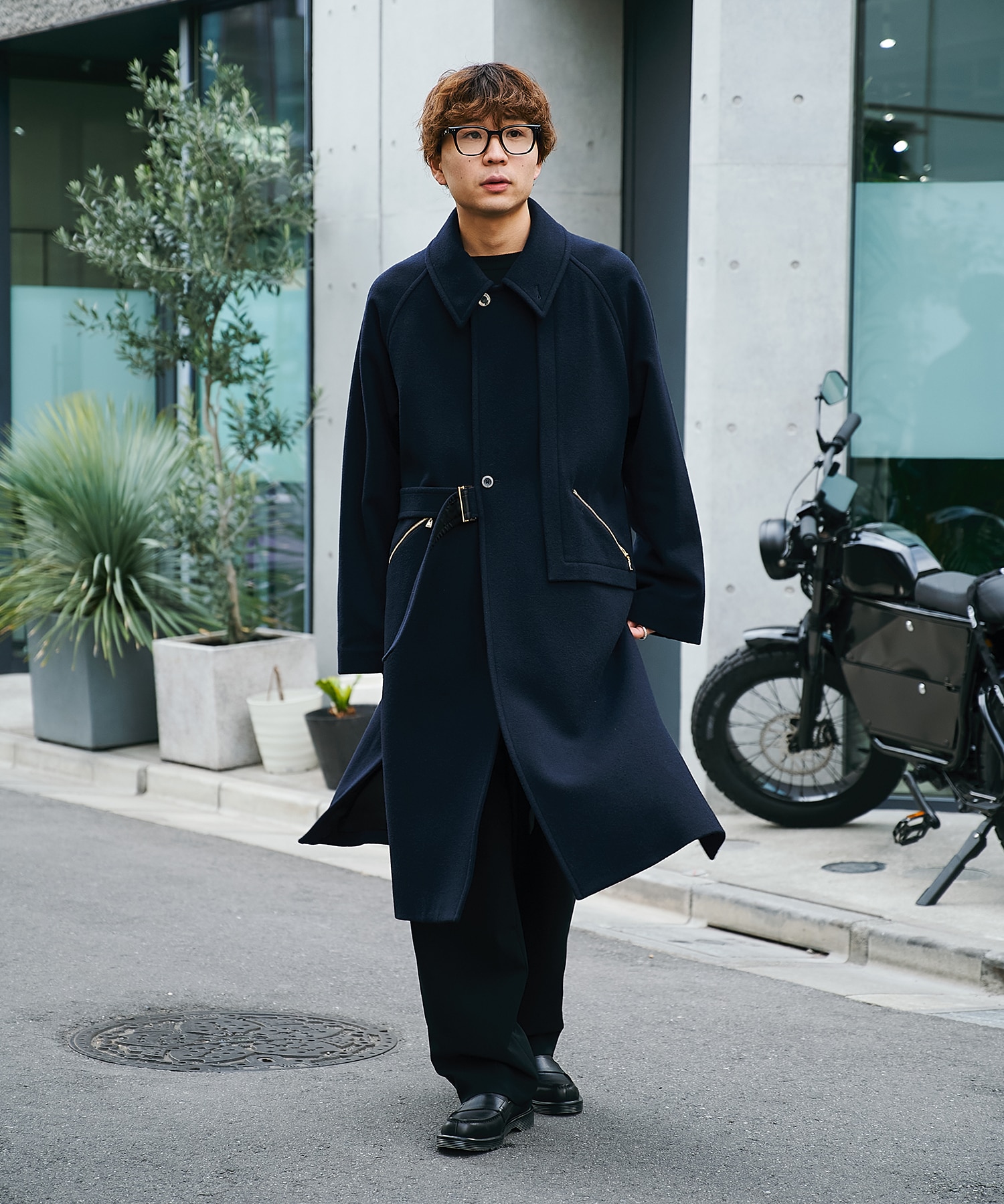 別注 Soutien Collar Tie Locken coat | CULLNI