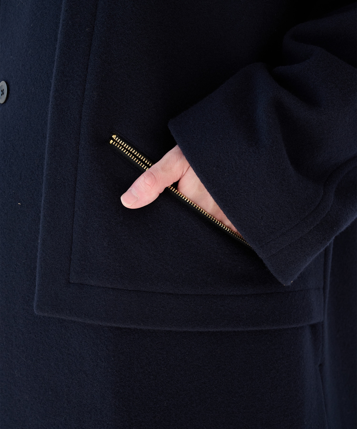 別注 Soutien Collar Tie Locken coat CULLNI