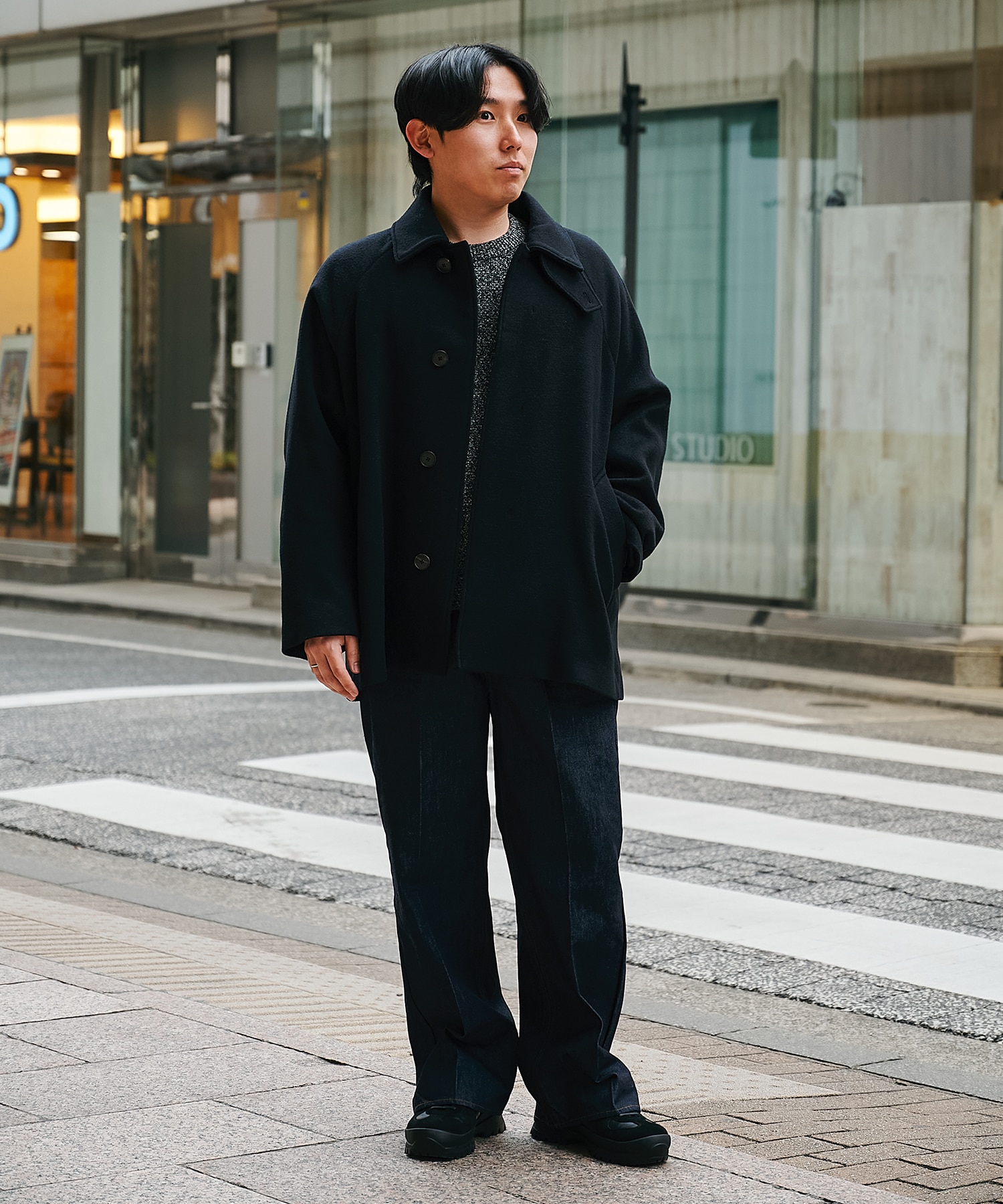 Cashmere Beaver Short Coat STUDIOUS