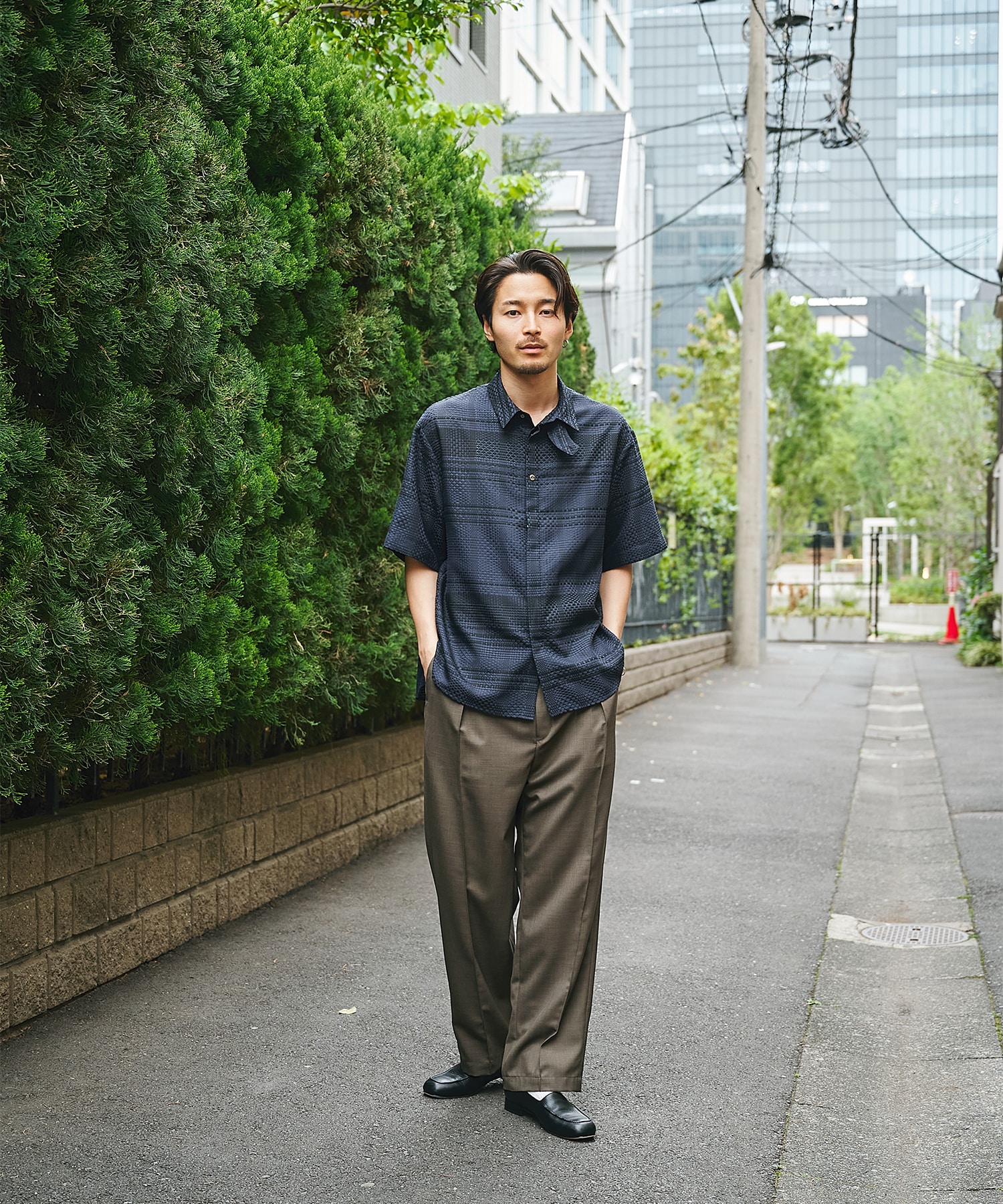 別注 Gabardine Pin Tuck Pant CULLNI