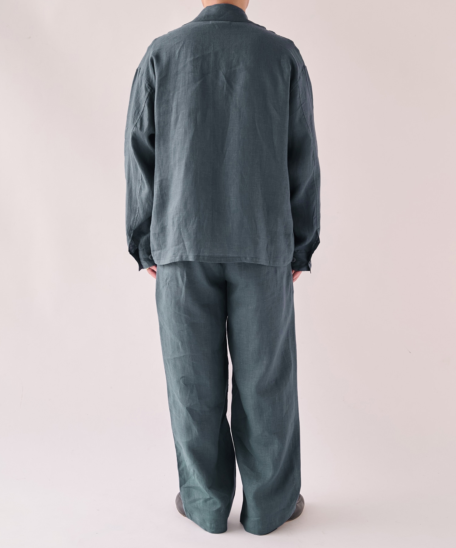 別注 LINEN TROPICAL WIDE LEG EASY PANTS MARKAWARE/marka