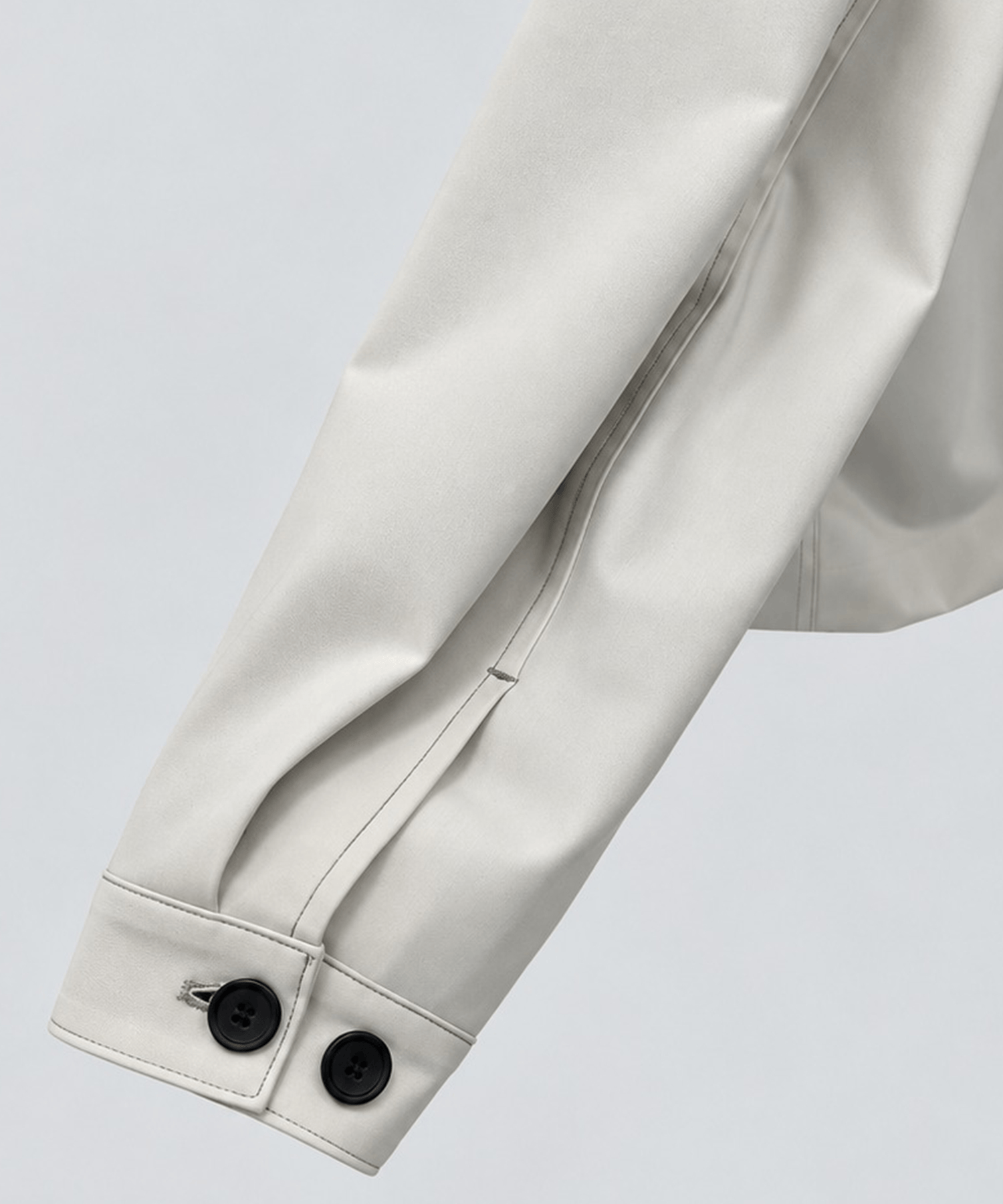 Leather collar Balloon Blouson STUDIOUS