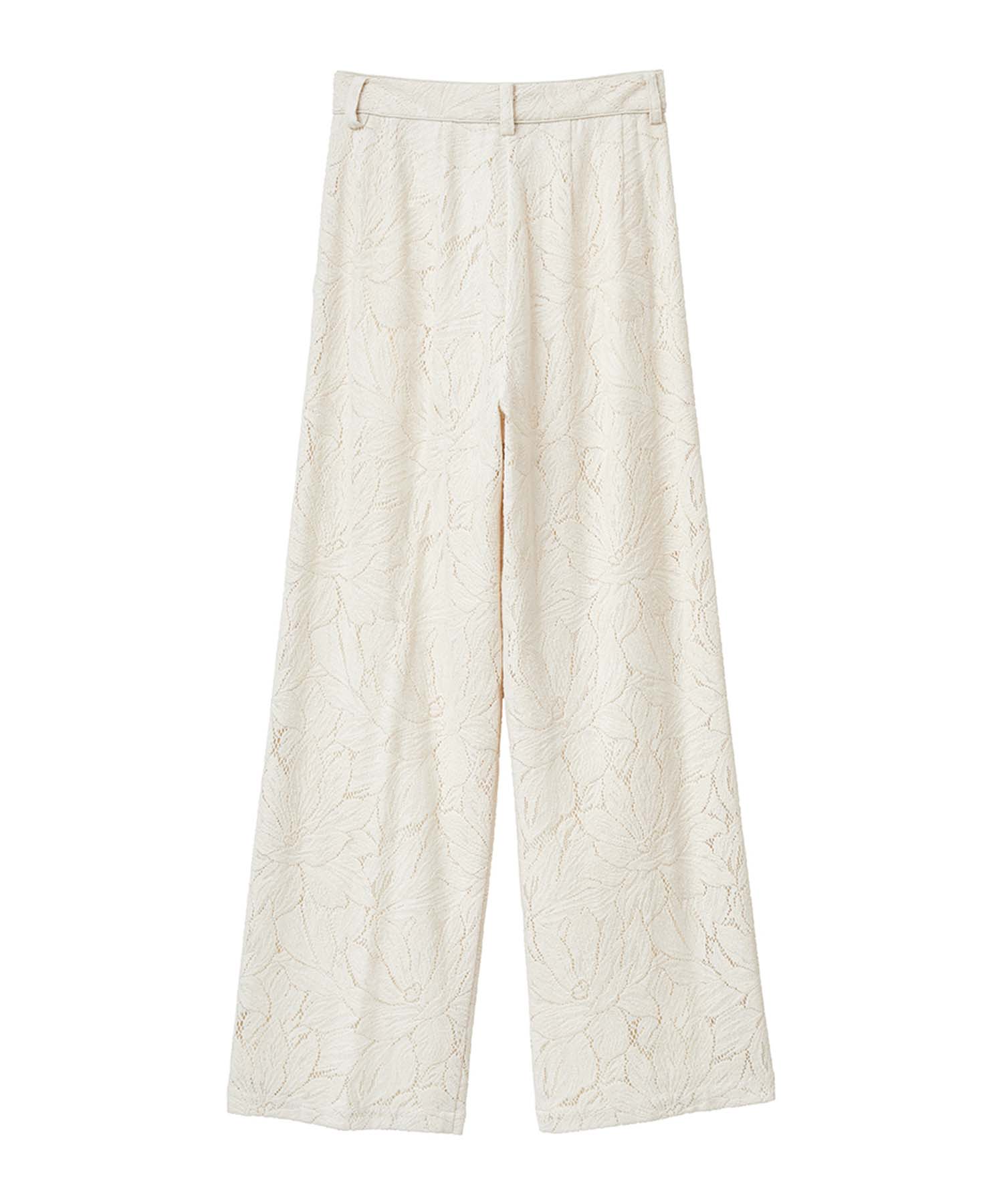【Mame】curtain lace knitted trousers／ 2