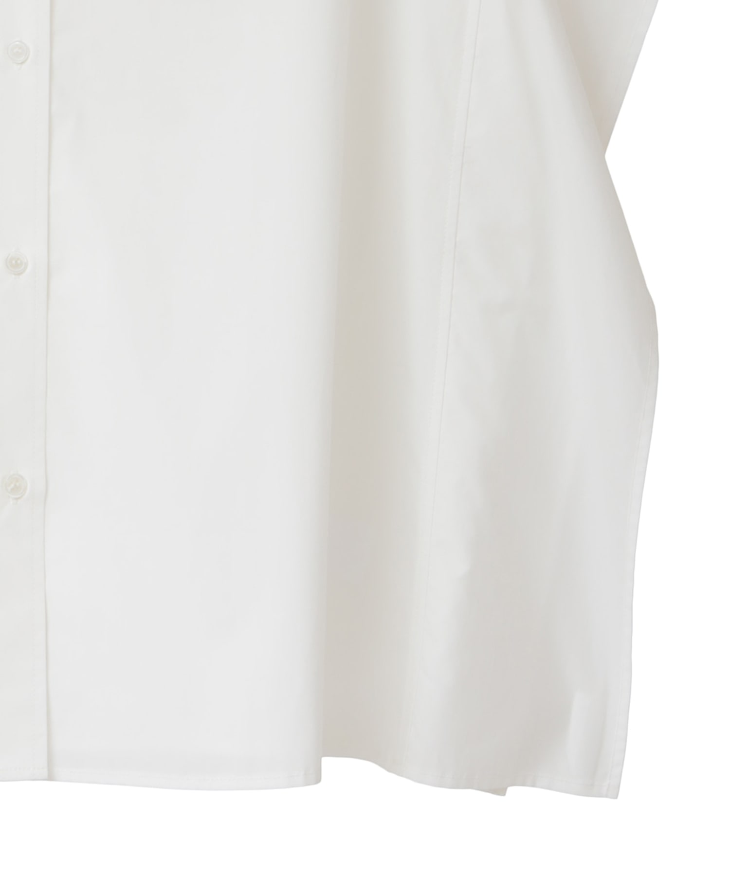 STAND COLLAR WIDE BOX SHIRT(1 WHITE): CLANE: WOMENS｜ STUDIOUS