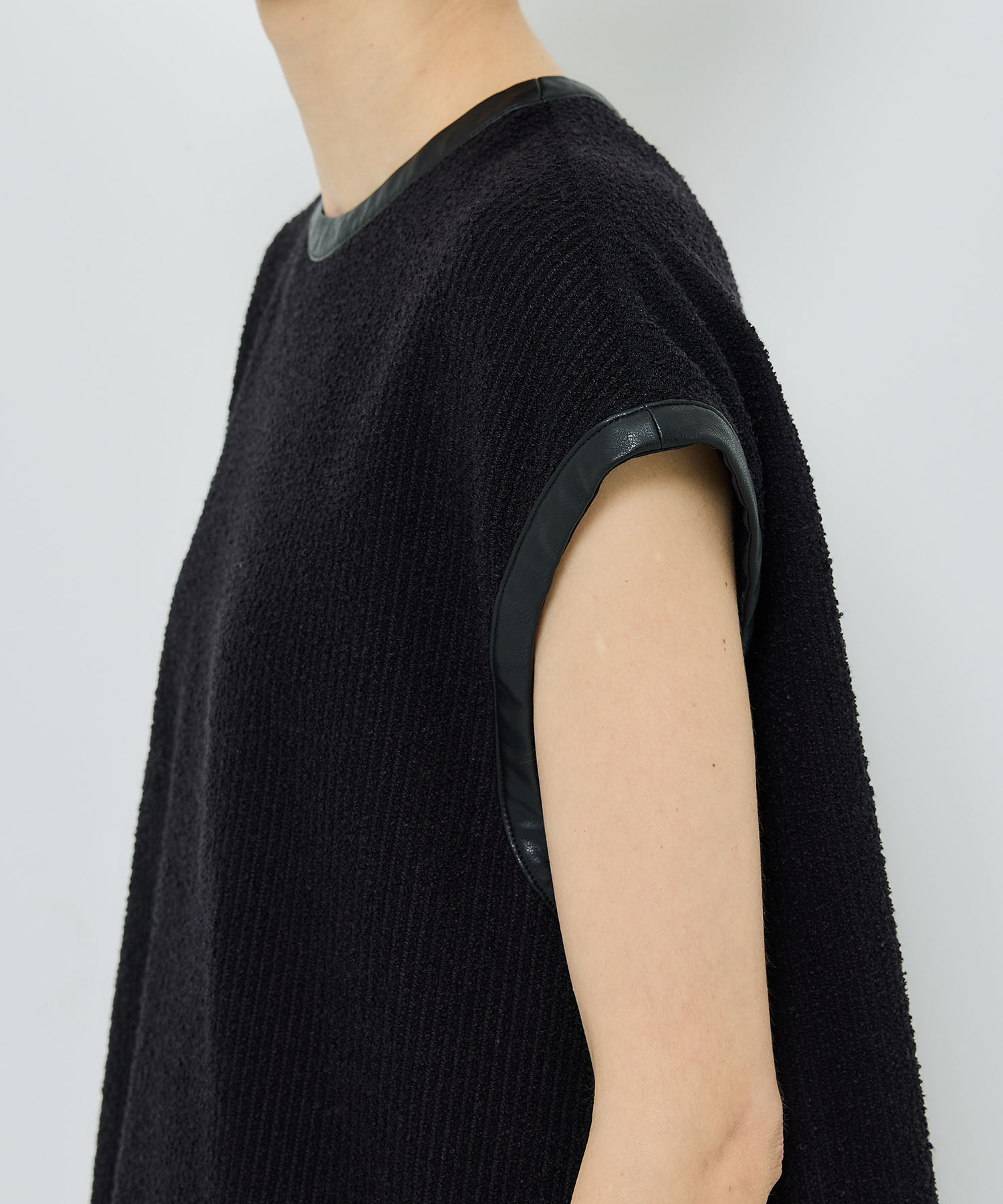 Tweedy Jersey TOP(FREE BLACK): STUDIOUS: WOMENS｜ STUDIOUS ONLINE