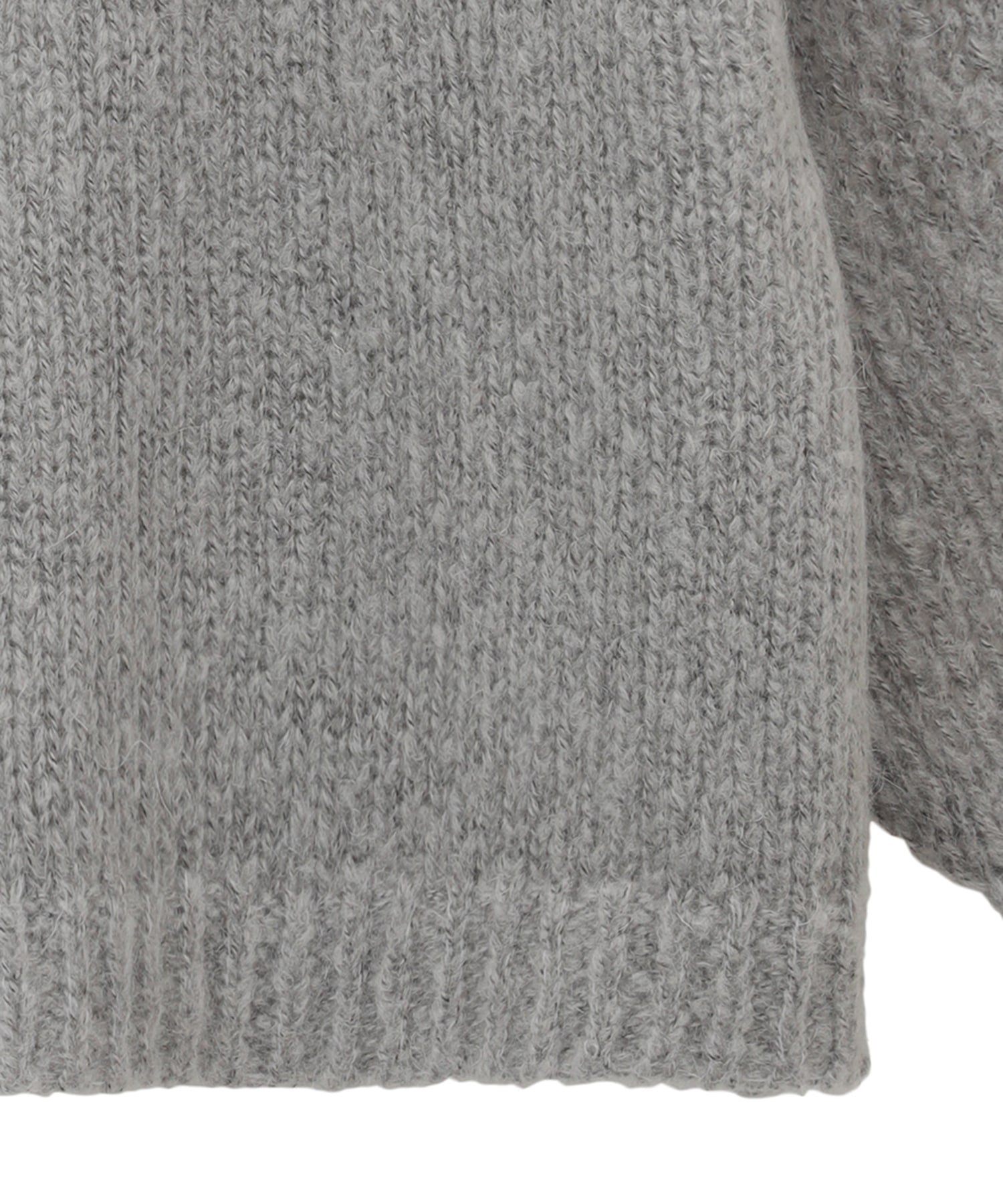 HALF SHEER LOOSE MOHAIR KNIT TOPS(1 GREY): CLANE: WOMENS