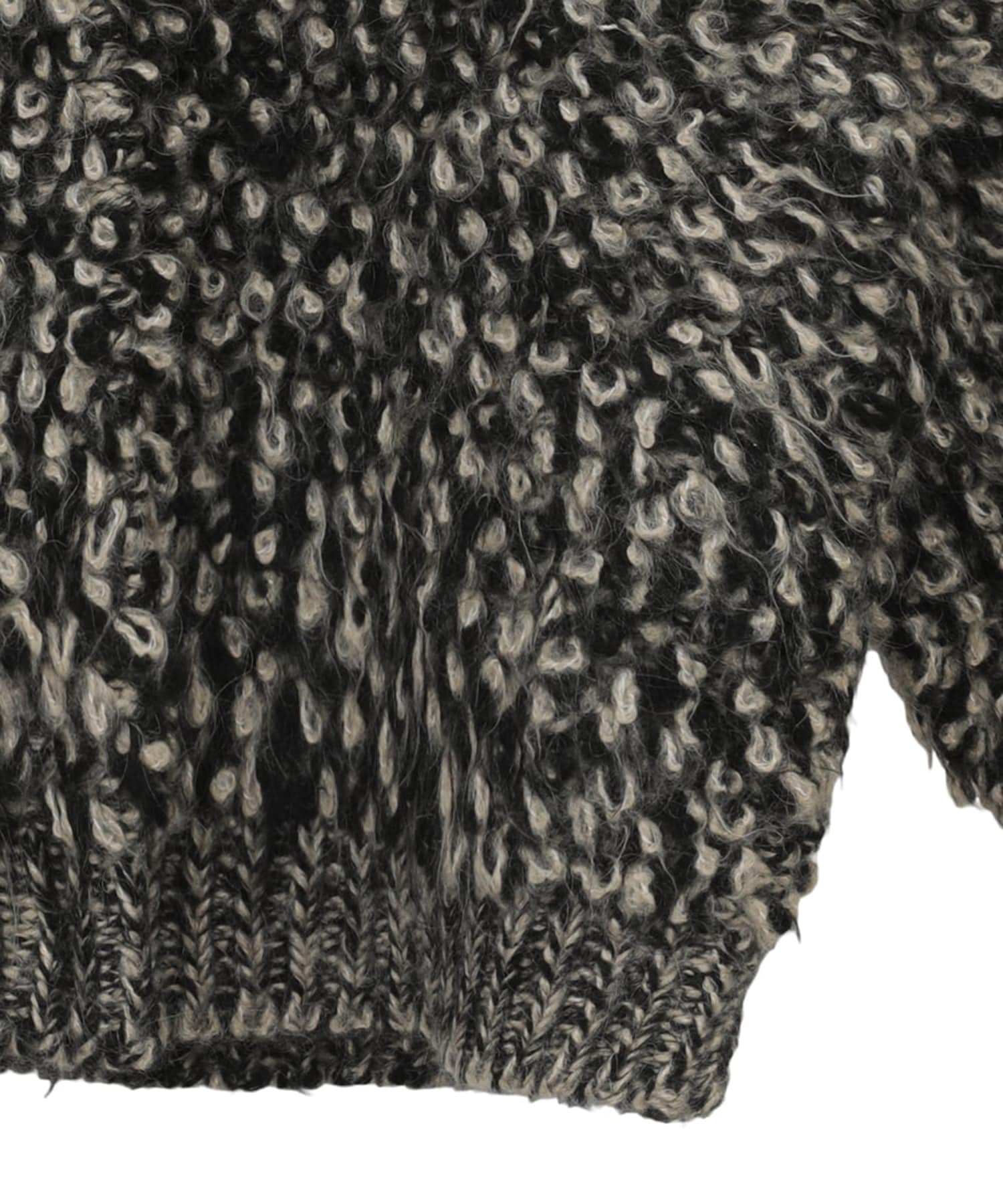 MIX LOOP MOHAIR KNIT CARDIGAN(1 BLACK): CLANE: WOMENS｜ STUDIOUS